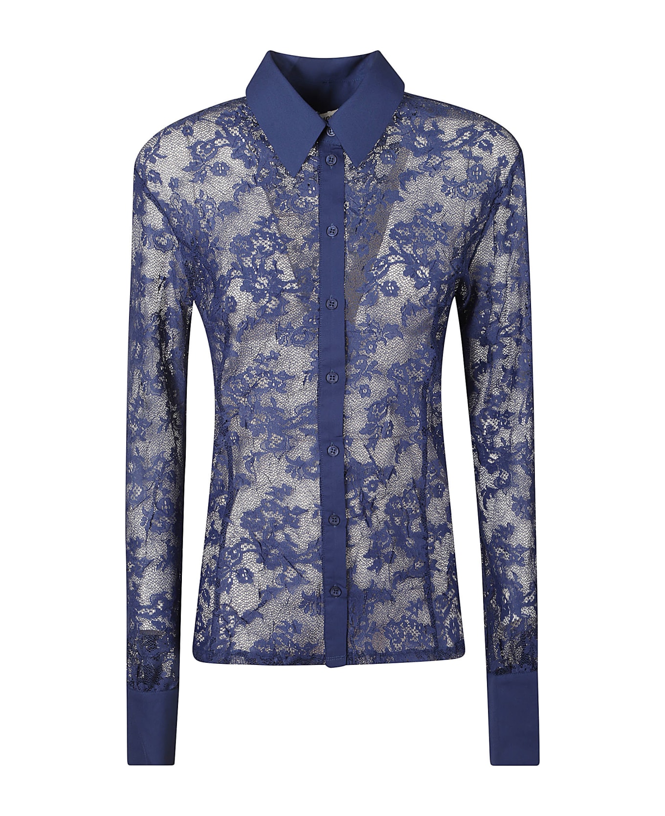 Blugirl Floral Lace Shirt - Blu ジャケット