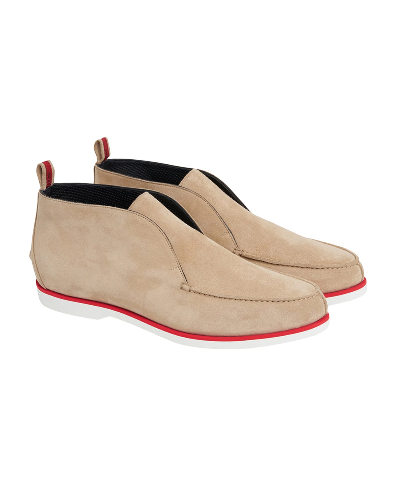 Kiton Ankle Shoes Calfskin - BEIGE