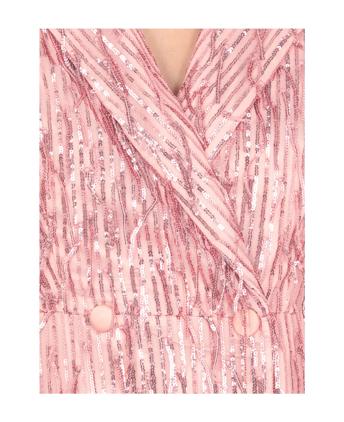 Rotate by Birger Christensen Blazer Dress With Paillettes - Pink
