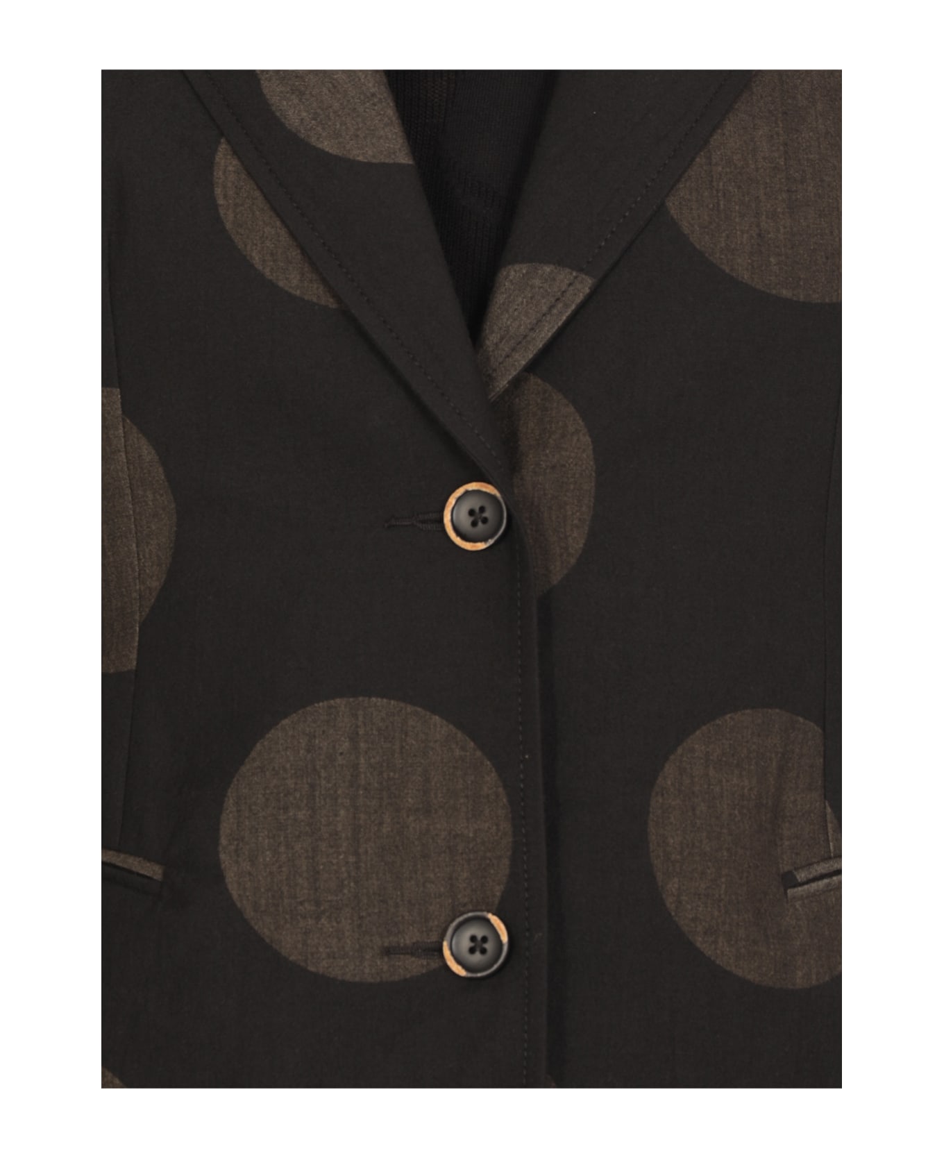 Uma Wang Kenzie Blazer - BLACK/NEUTRALS