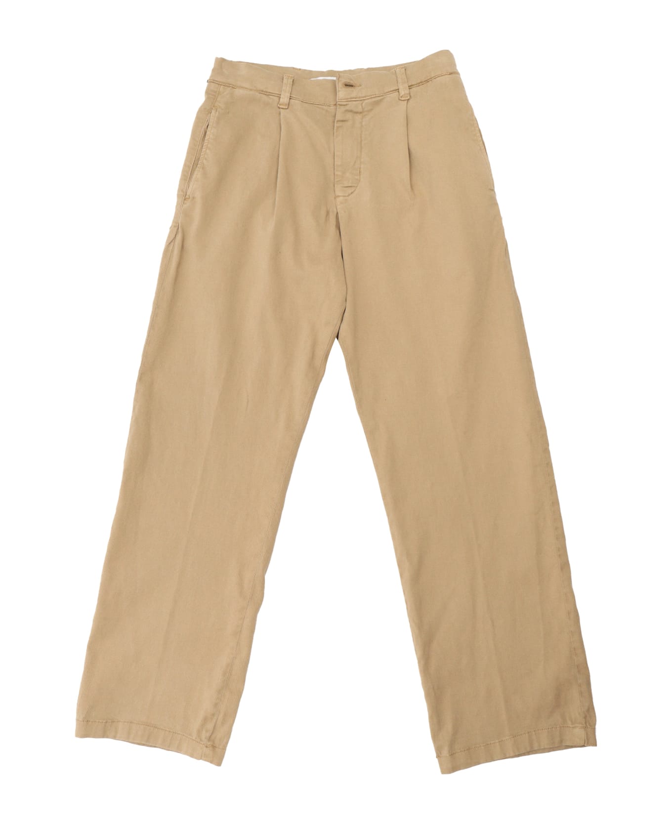 Paolo Pecora Boy Over Chino Pants - BROWN