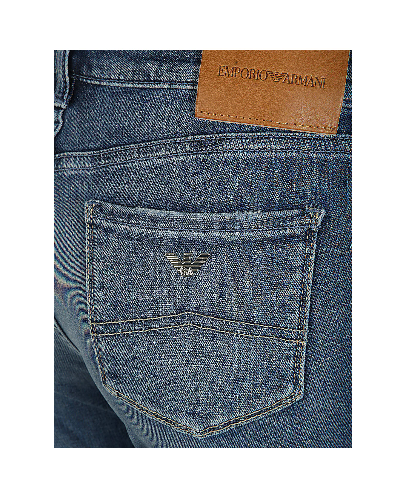 Emporio Armani Skinny Jeans - Light Denim Blue デニム