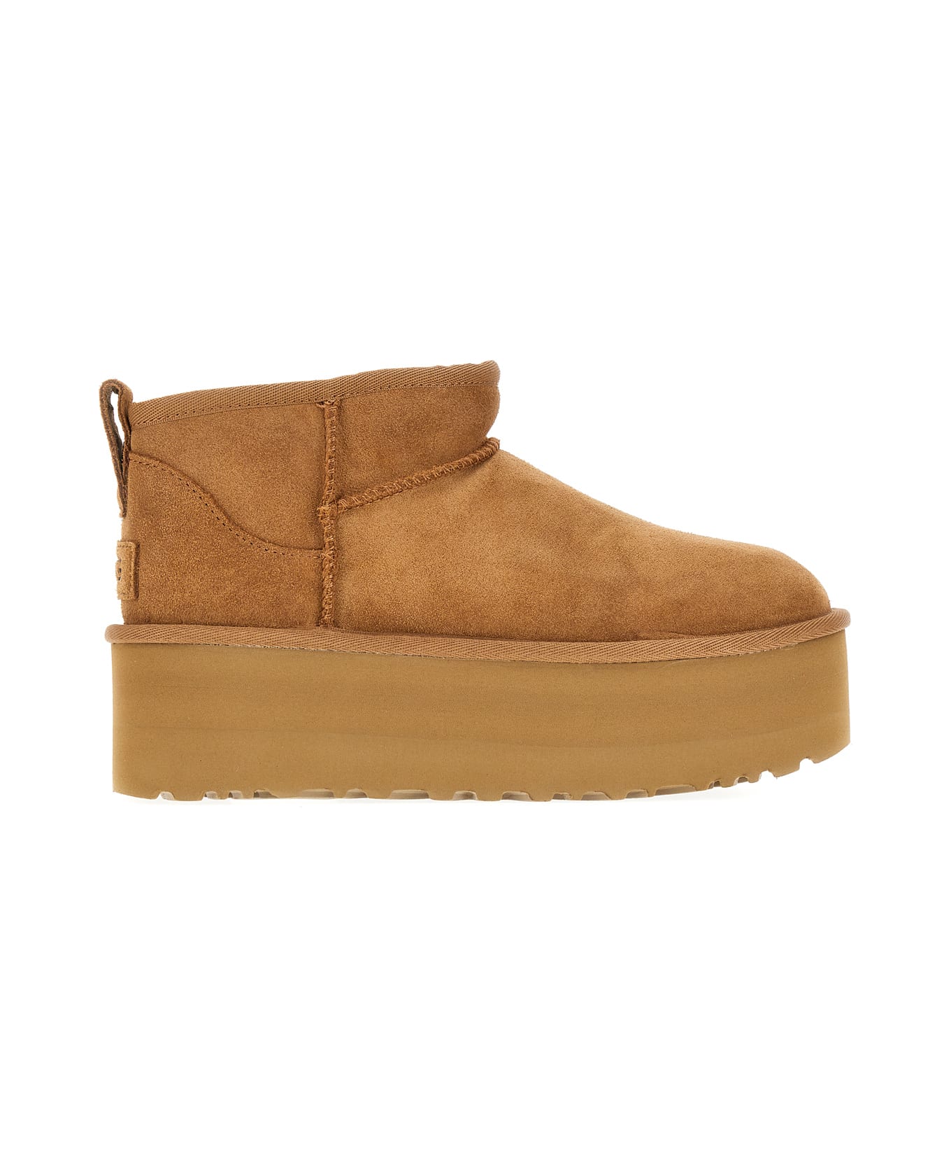 UGG Biscuit Suede Classic Ultra Mini Ankle Boots - CHE