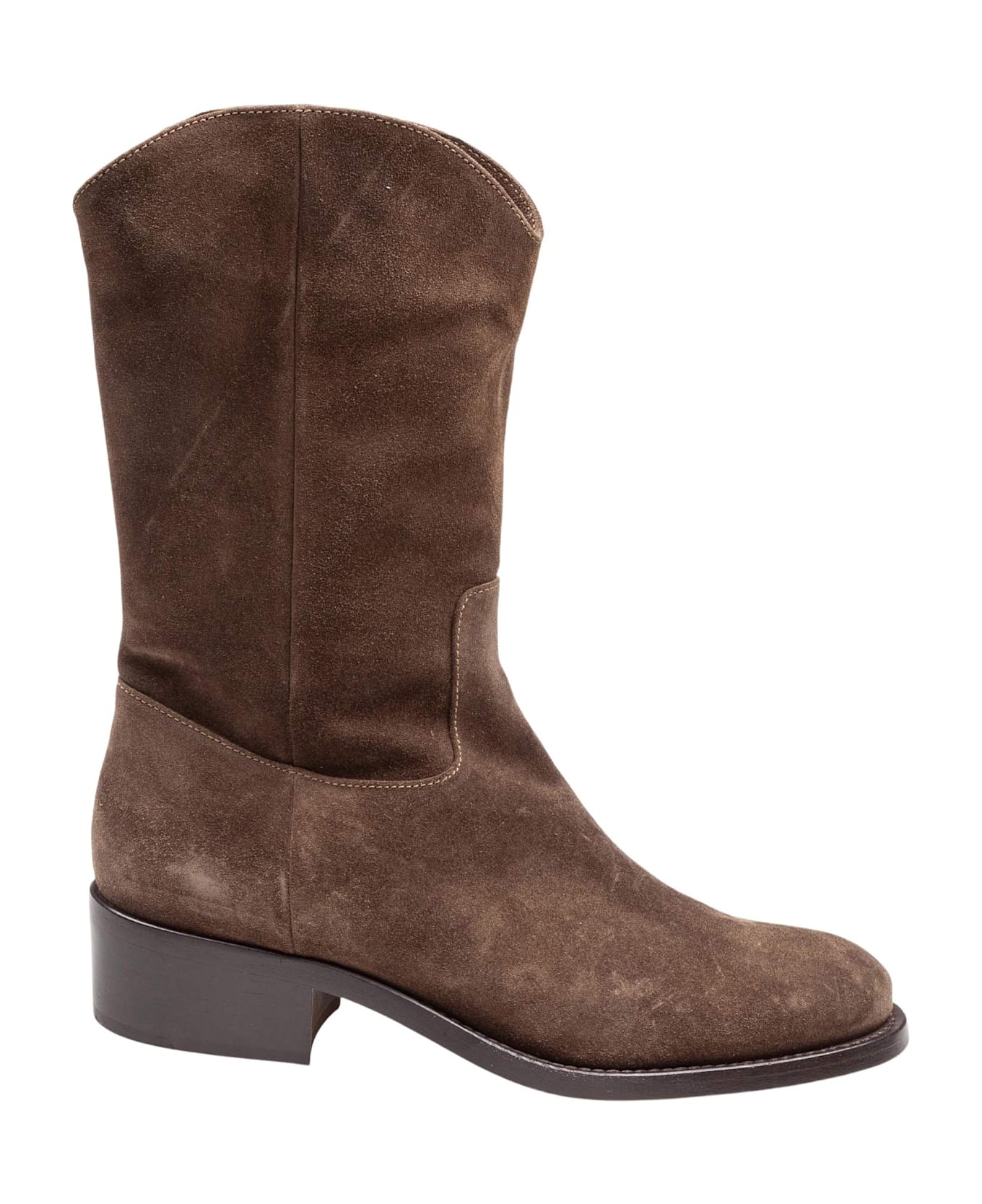 AGL Fergus Suede Ankle Boot In Forest Green - FOREST