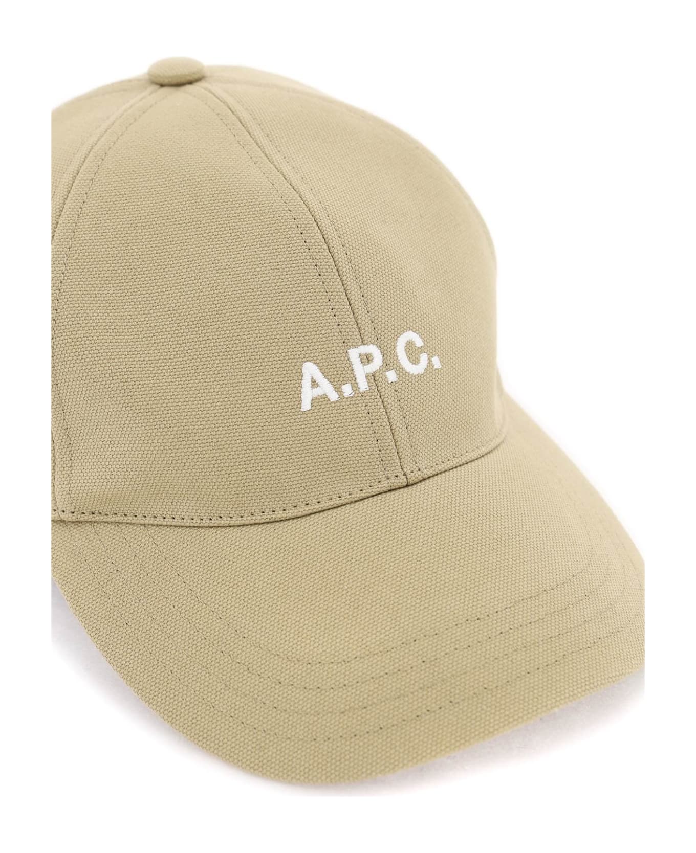 A.P.C. Charlie Baseball Cap - BEIGE FONCE (Beige)