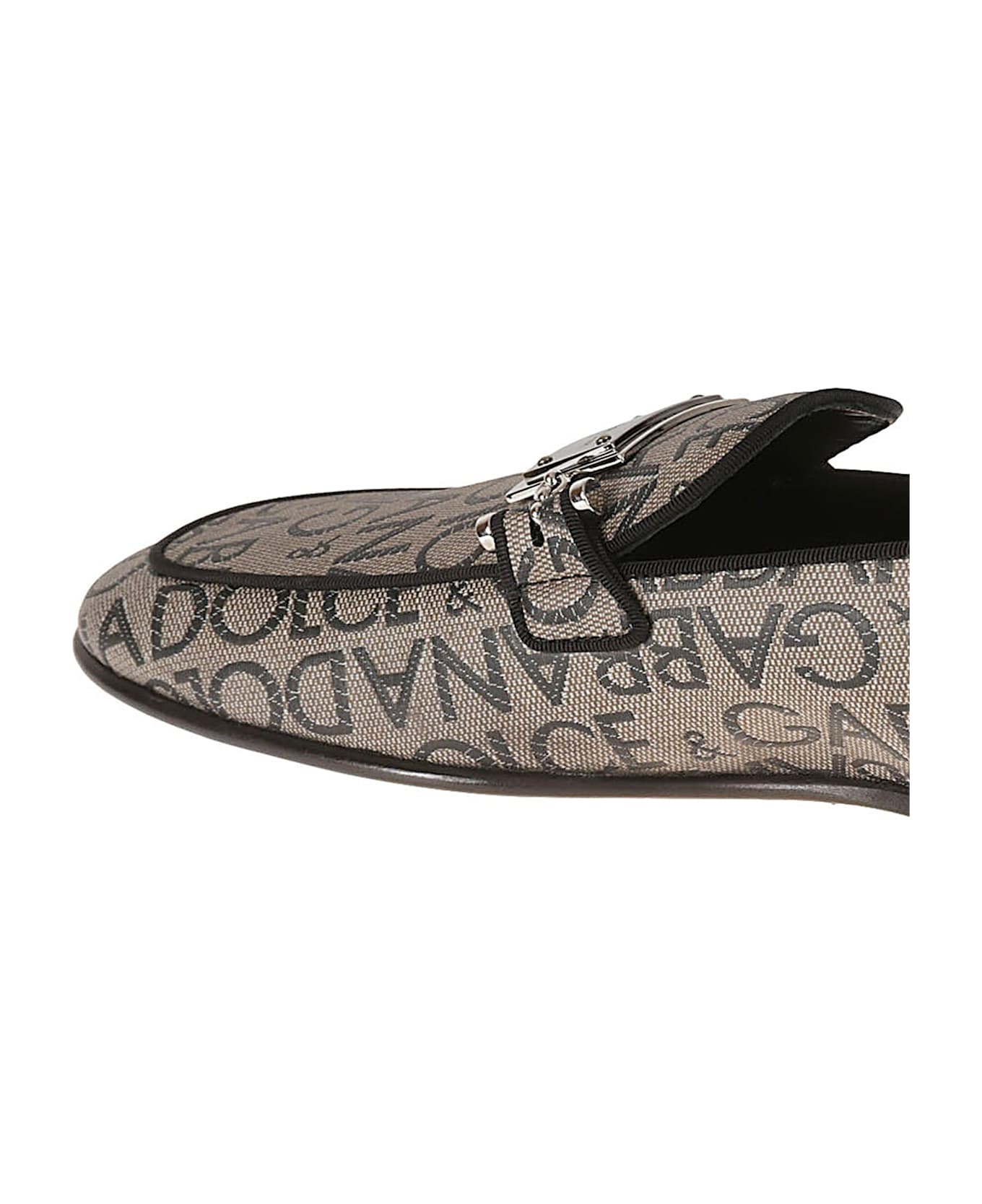 Dolce & Gabbana Jaquard Loafers - Brown