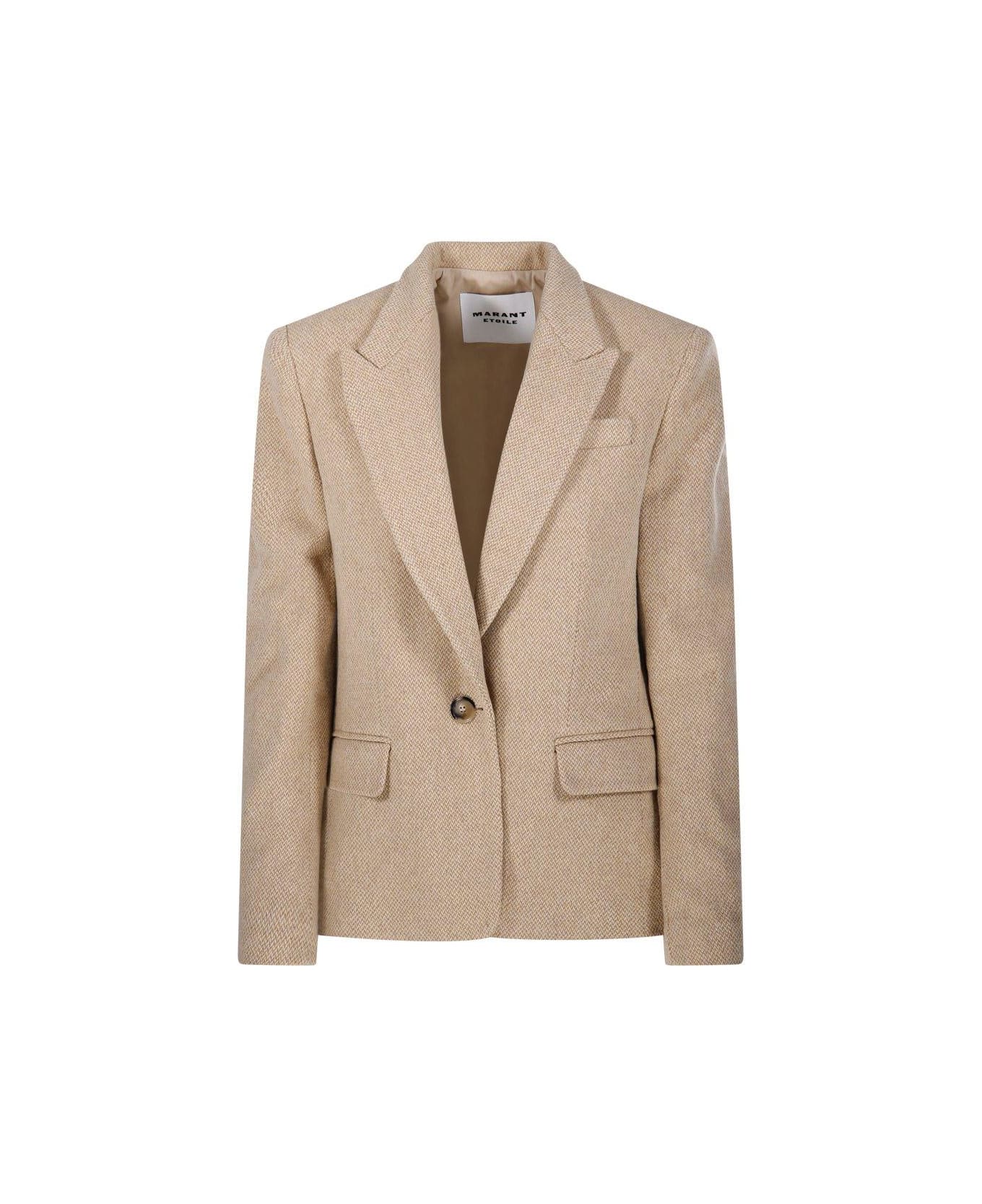 Marant Étoile Louison Single-breasted Blazer - Ecrù ブレザー