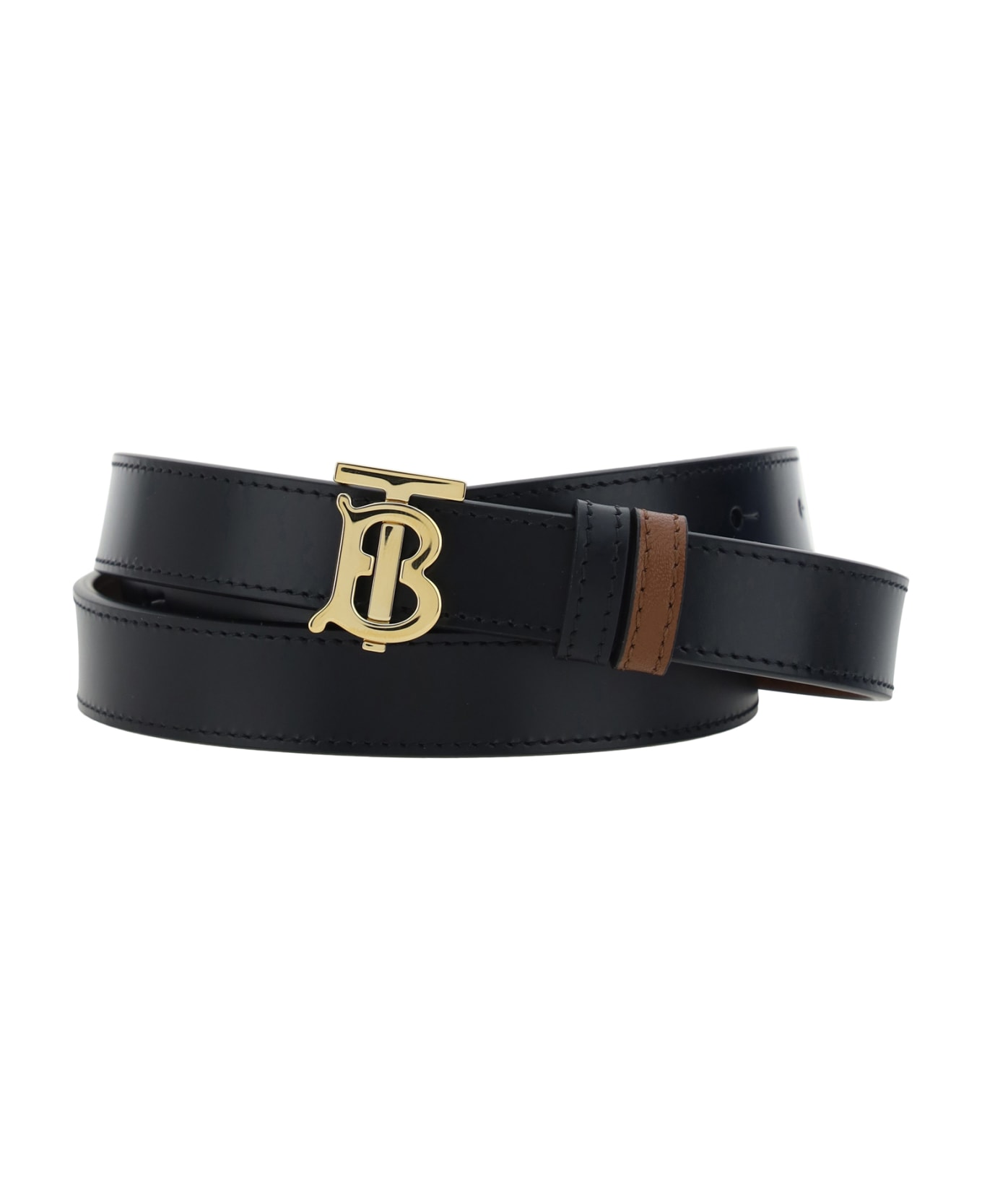 Burberry Belt - Black / Tan / Gold