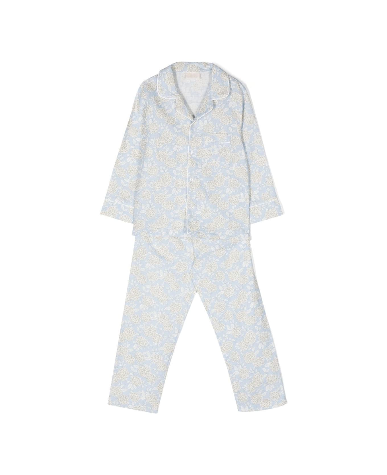 Story Loris Long Sleeve Pajamas - Light blue