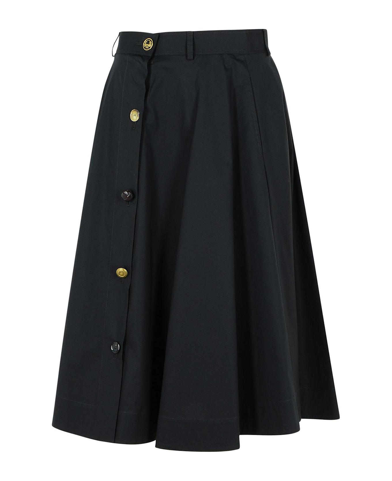 スカート MOSCHINO Women Skirts 251K1040532250555 Black Moschino Black Cotton Skirt | italist