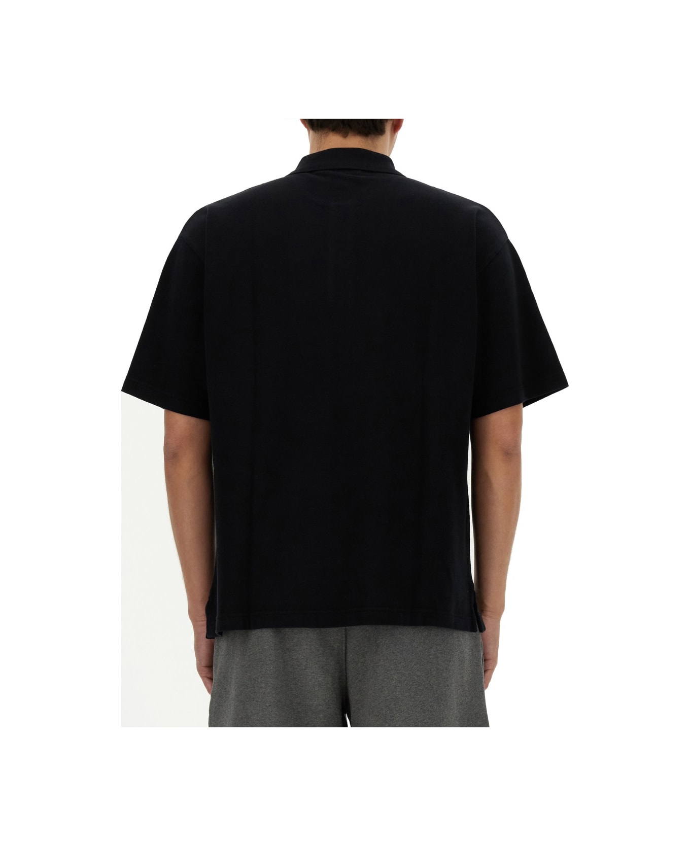 Maison Kitsuné Cotton Polo - BLACK ポロシャツ