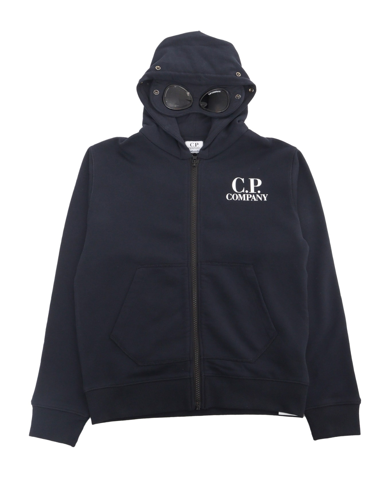 C.P. Company Undersixteen Black Sweatshirt - BLUE
