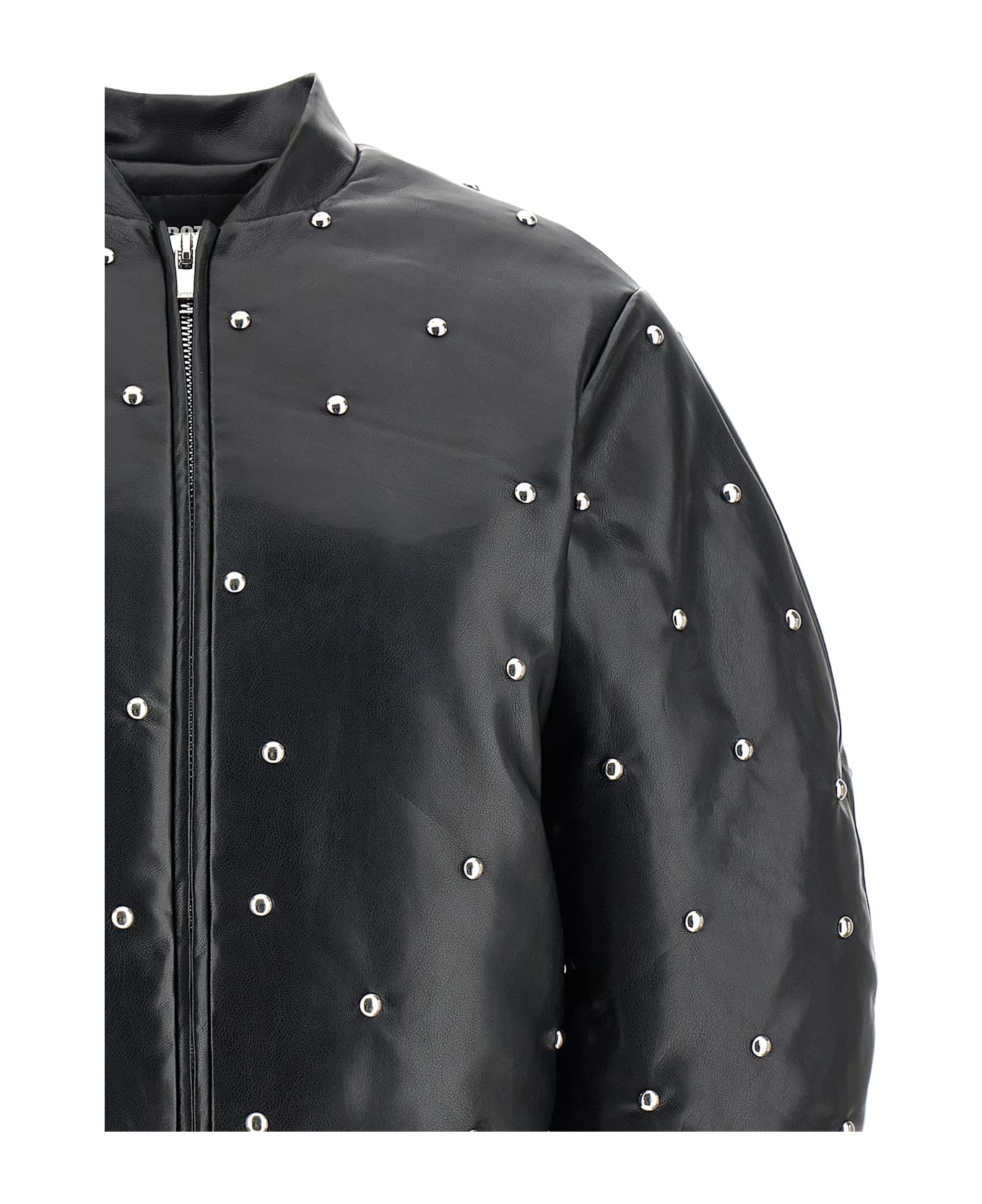 Rotate by Birger Christensen 'studded Padded' Bomber Jacket - Black  