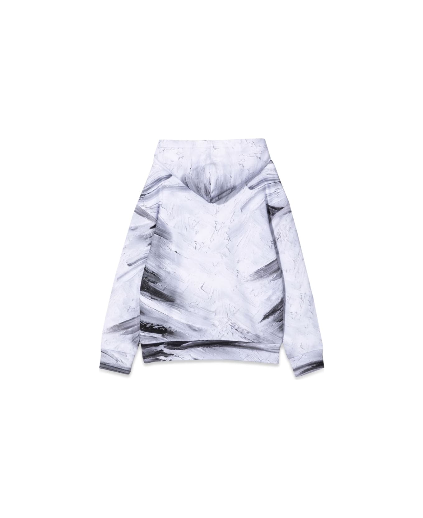 Moschino Felpa In Cotone Con Cappuccio - WHITE