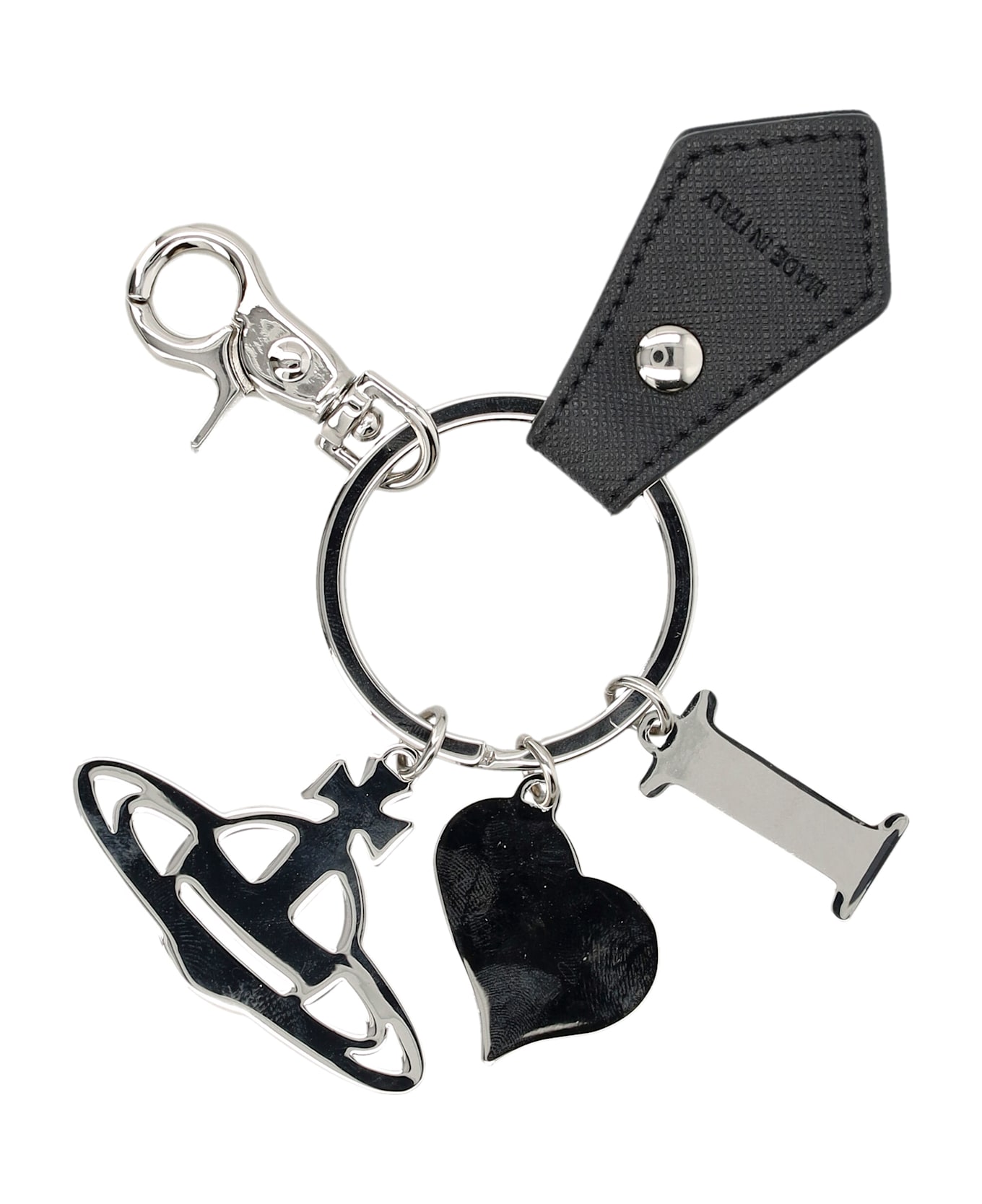 Vivienne Westwood I Love Orb Keyring - BLACK