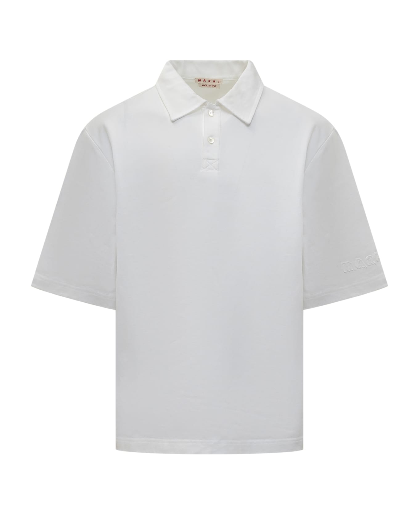Marni Polo Shirt With Logo - LILY WHITE ポロシャツ