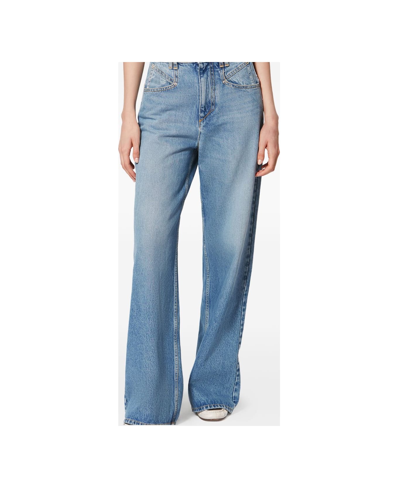 Isabel Marant Lemony Denim Jeans - Clear Blue