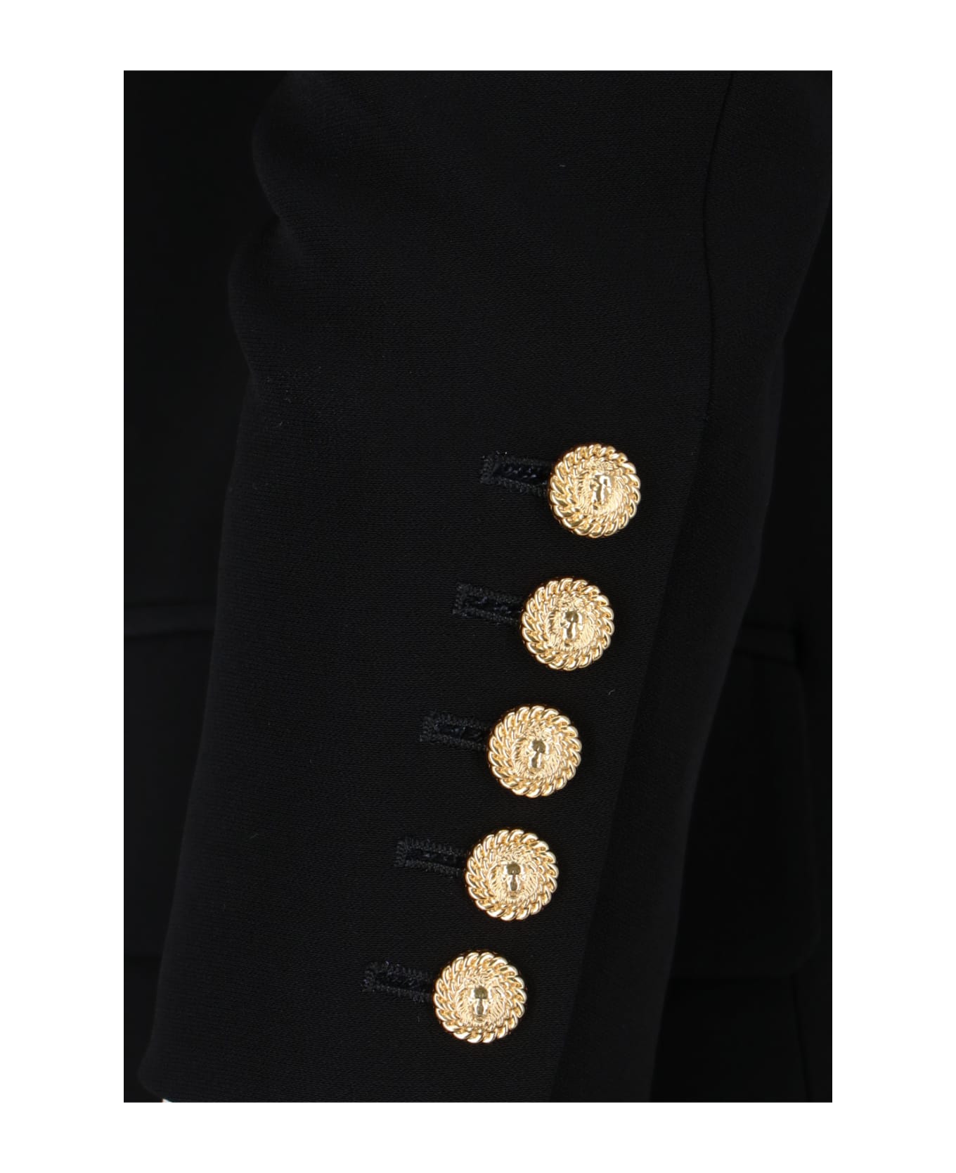 Balmain Single-breasted Crepe Blazer - Black  