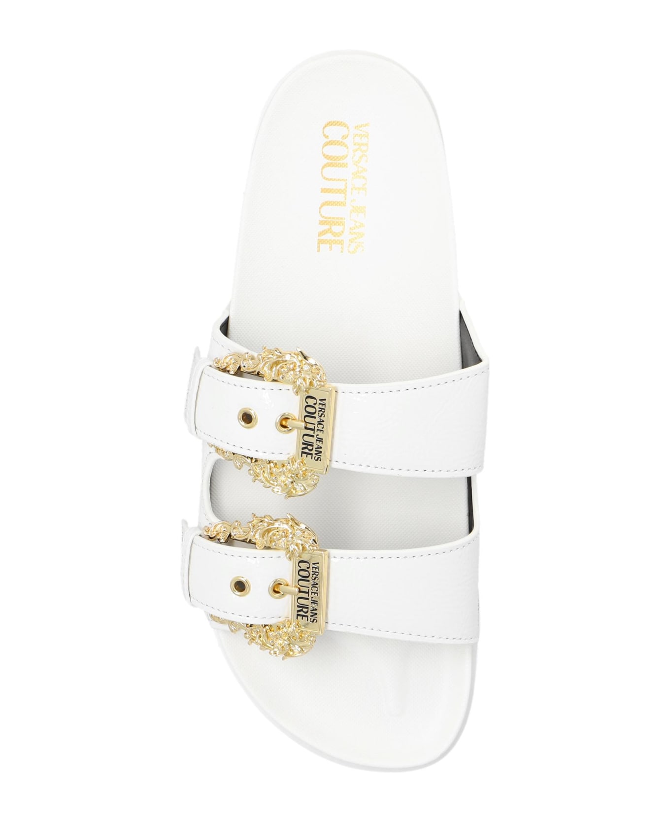 Versace Jeans Couture Platform Sandals - White