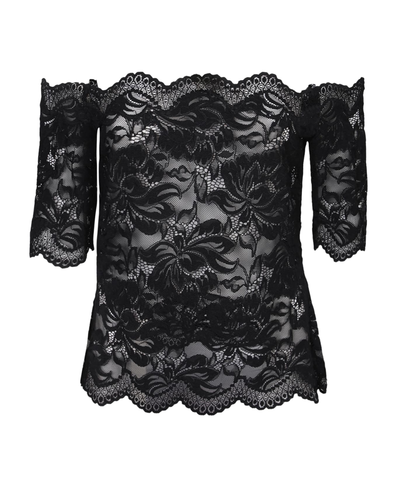 Paco Rabanne Lace Top - Black トップス