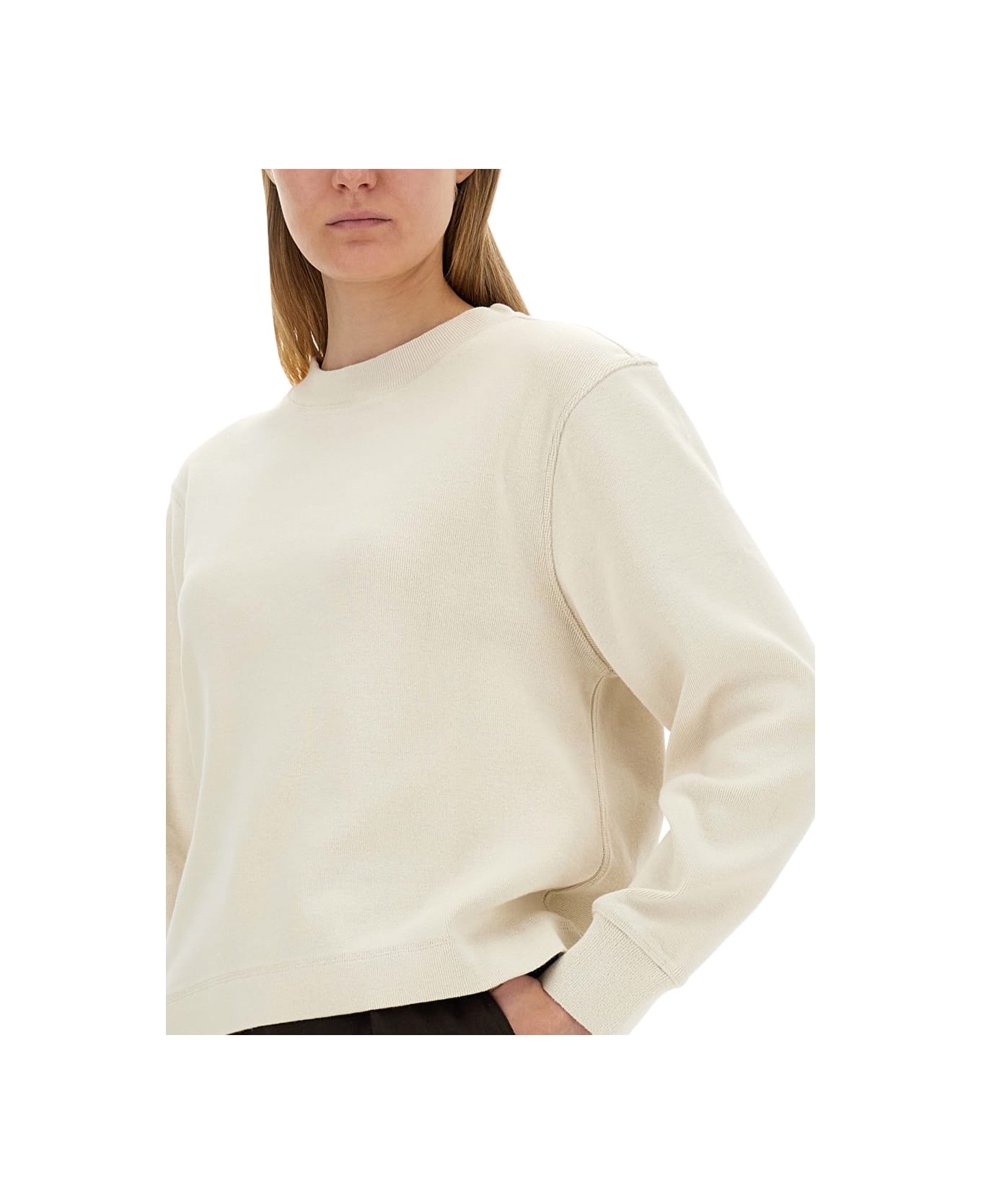 Margaret Howell Cotton Sweatshirt - WHITE