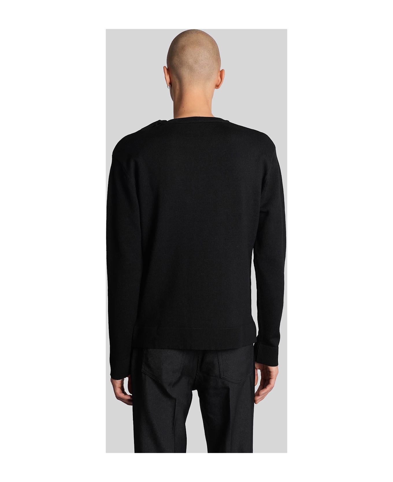 Courrèges Knitwear In Black Wool - black