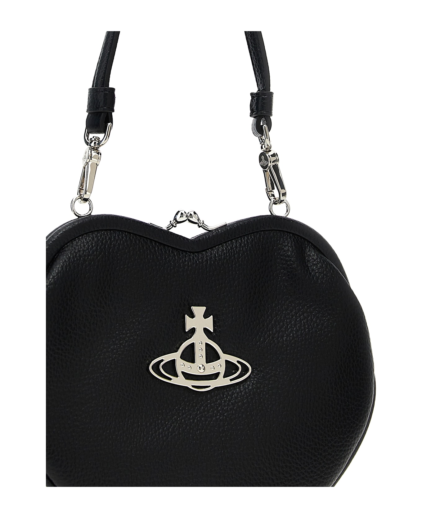 Vivienne Westwood 'belle Heart Frame Purse' Handbag - Black  