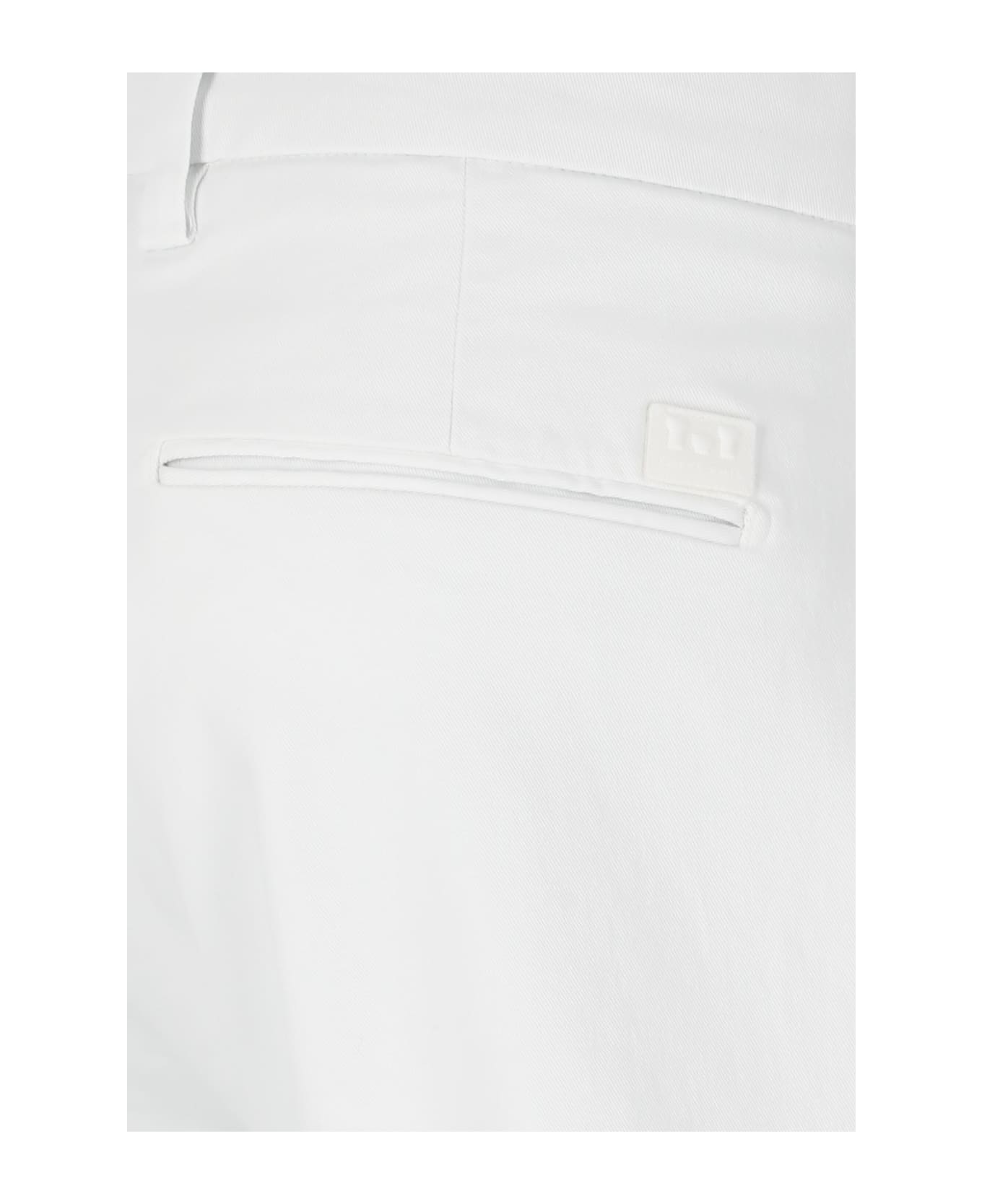 Entre Amis Cotton America Trousers - White