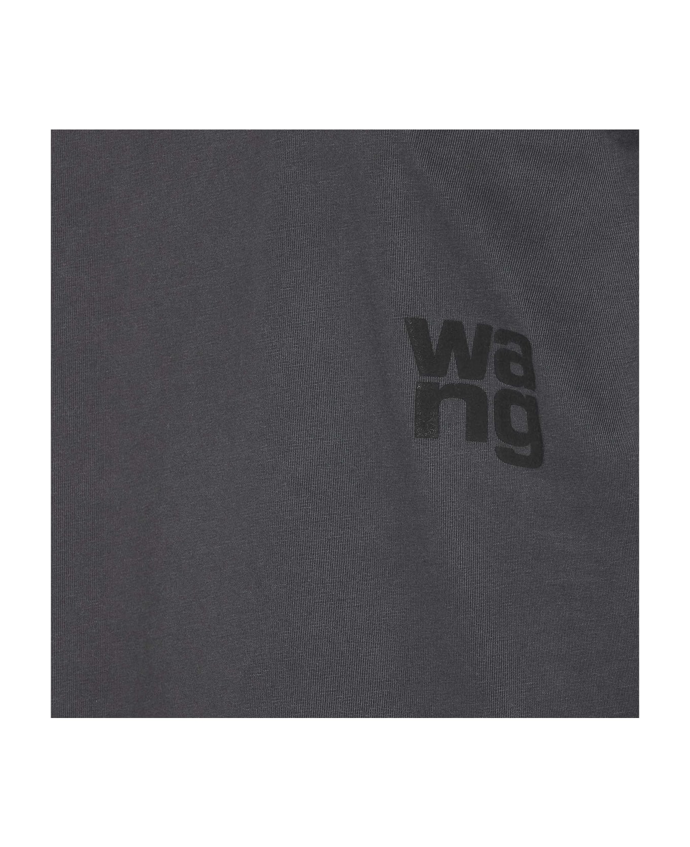 Alexander Wang Logo Print T-shirt - A Soft Obsidian Tシャツ