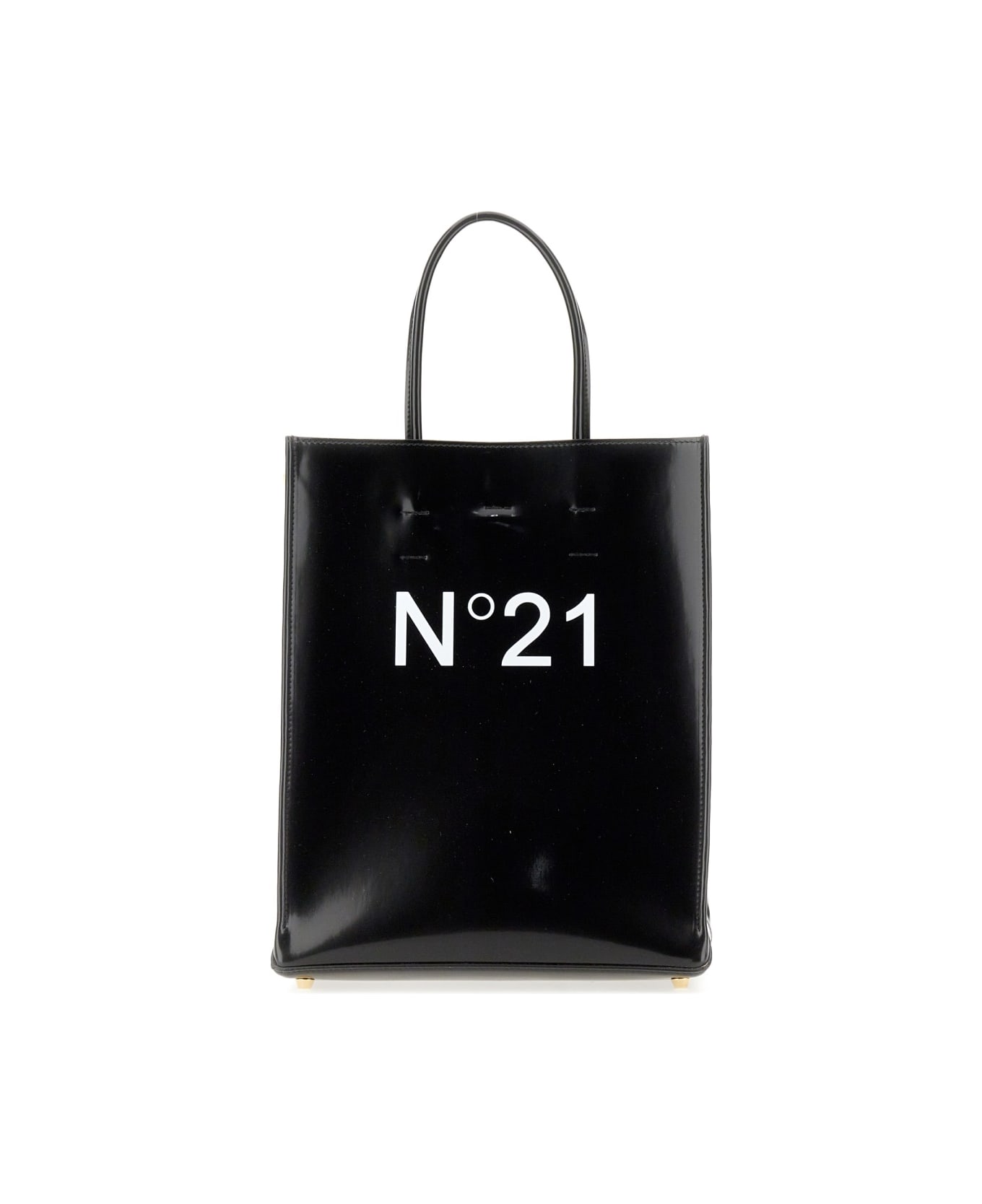 N.21 Small Vertical Shopper Bag - BLACK
