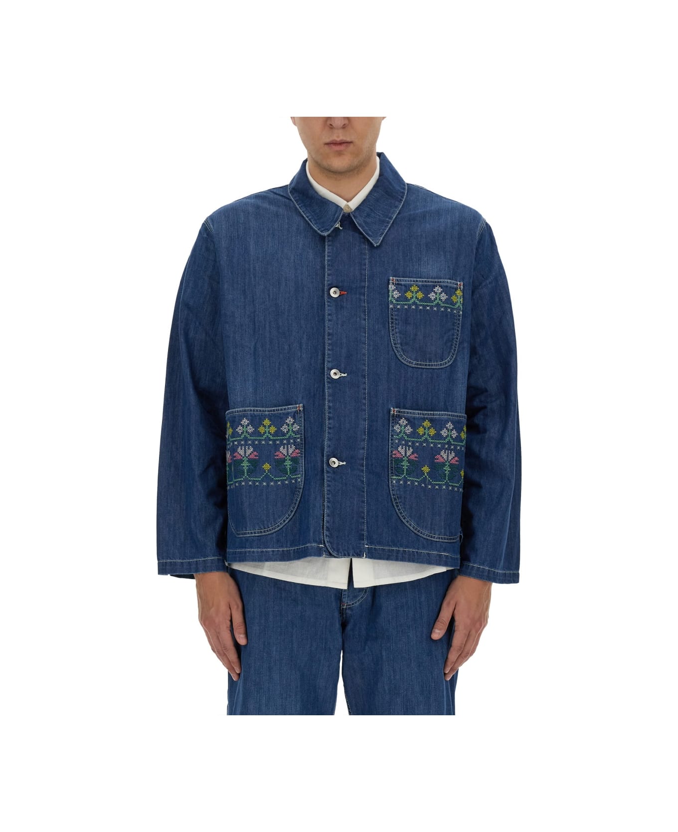 YMC Jacket With Embroidery - DENIM