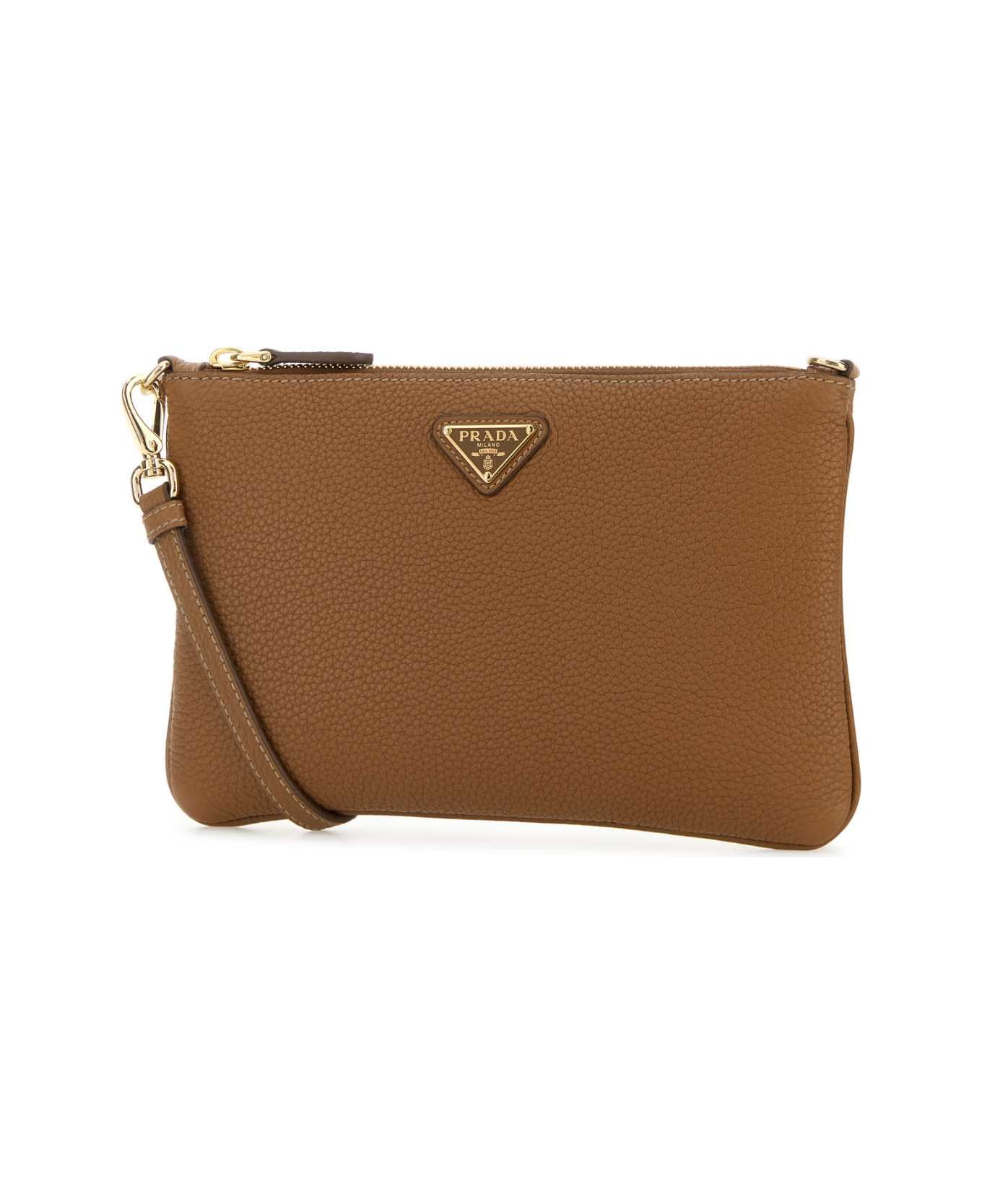 Prada Caramel Leather Crossbody Bag - CARAMEL 0