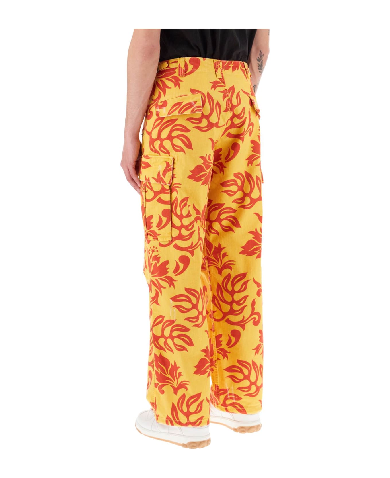 ERL Floral Cargo Pants - ERL TROPICAL FLOWERS 3 (Yellow)