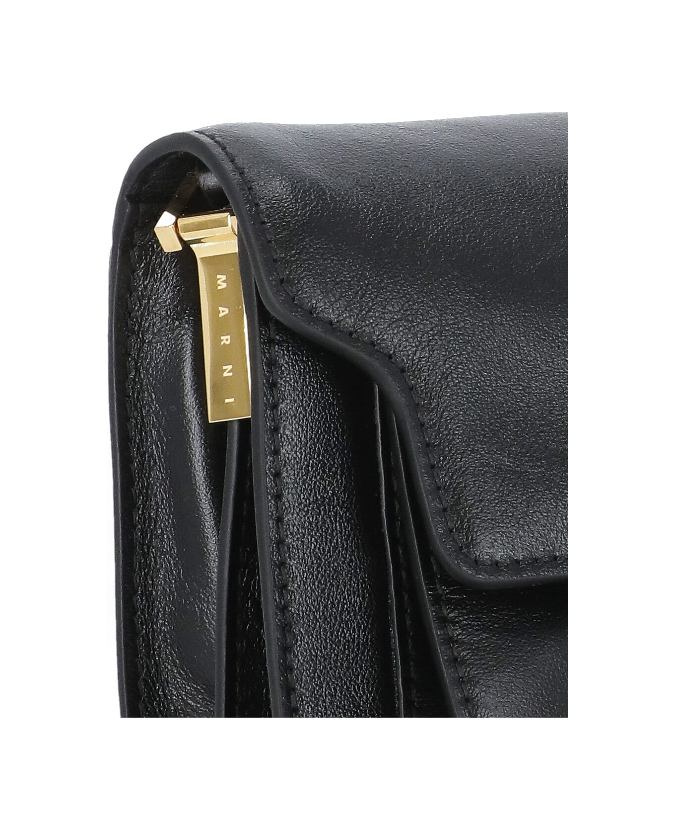 Marni Trunk Soft Shoulder Bag - Black