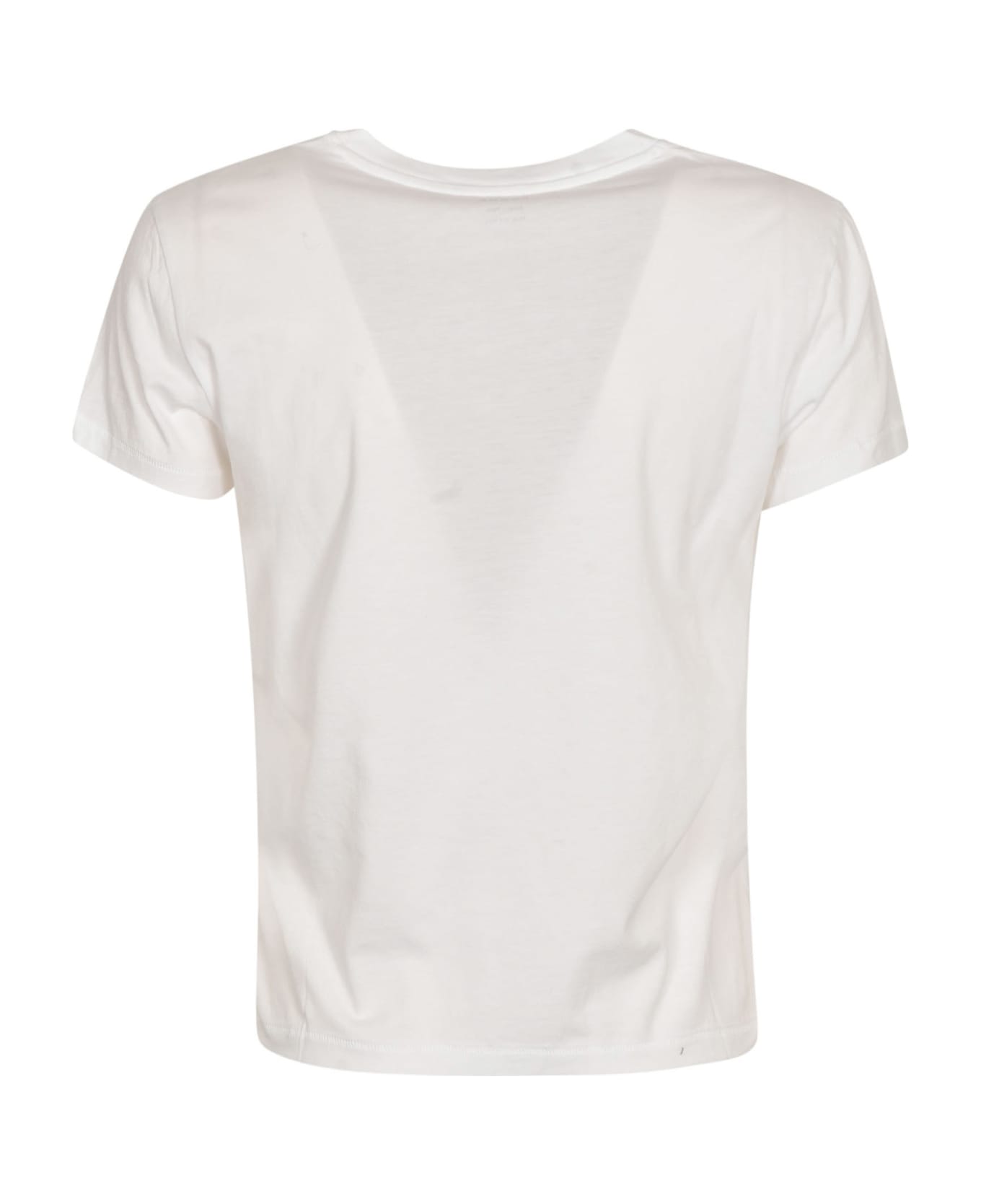 Frame Round Neck T-shirt - White Tシャツ
