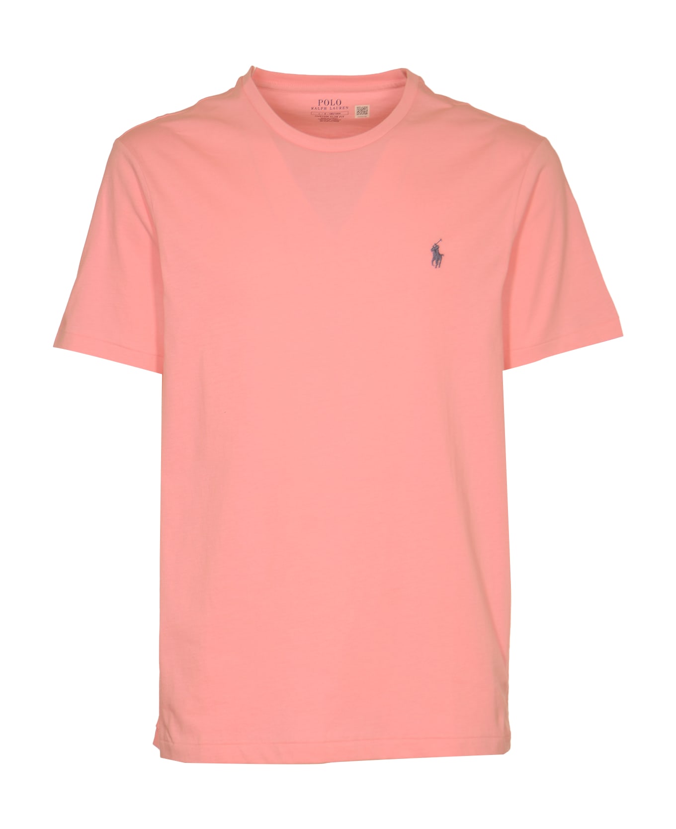 Polo Ralph Lauren Logo Embroidered Regular T-shirt - Pink シャツ