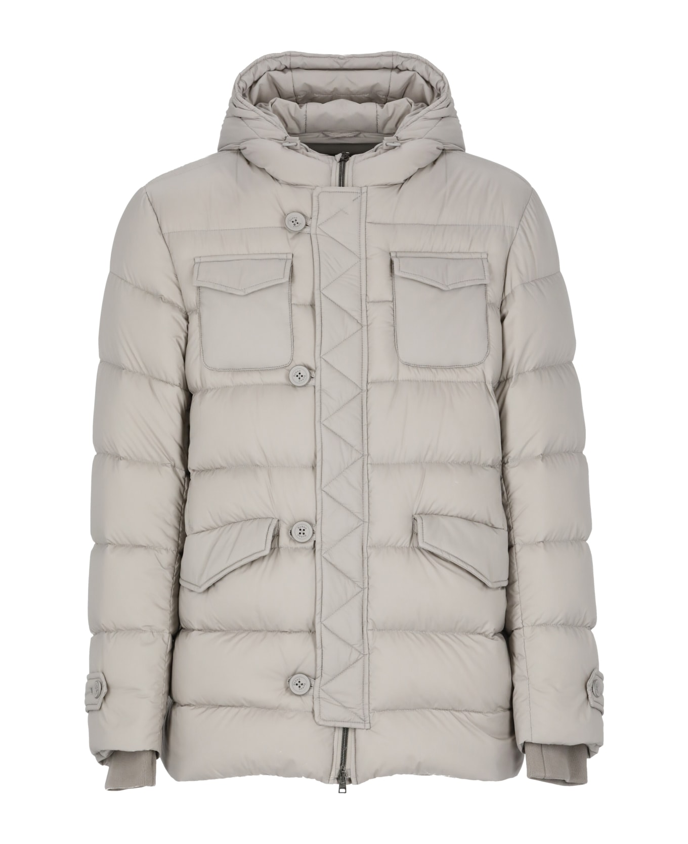 Herno Quilted Down Jacket - Grey