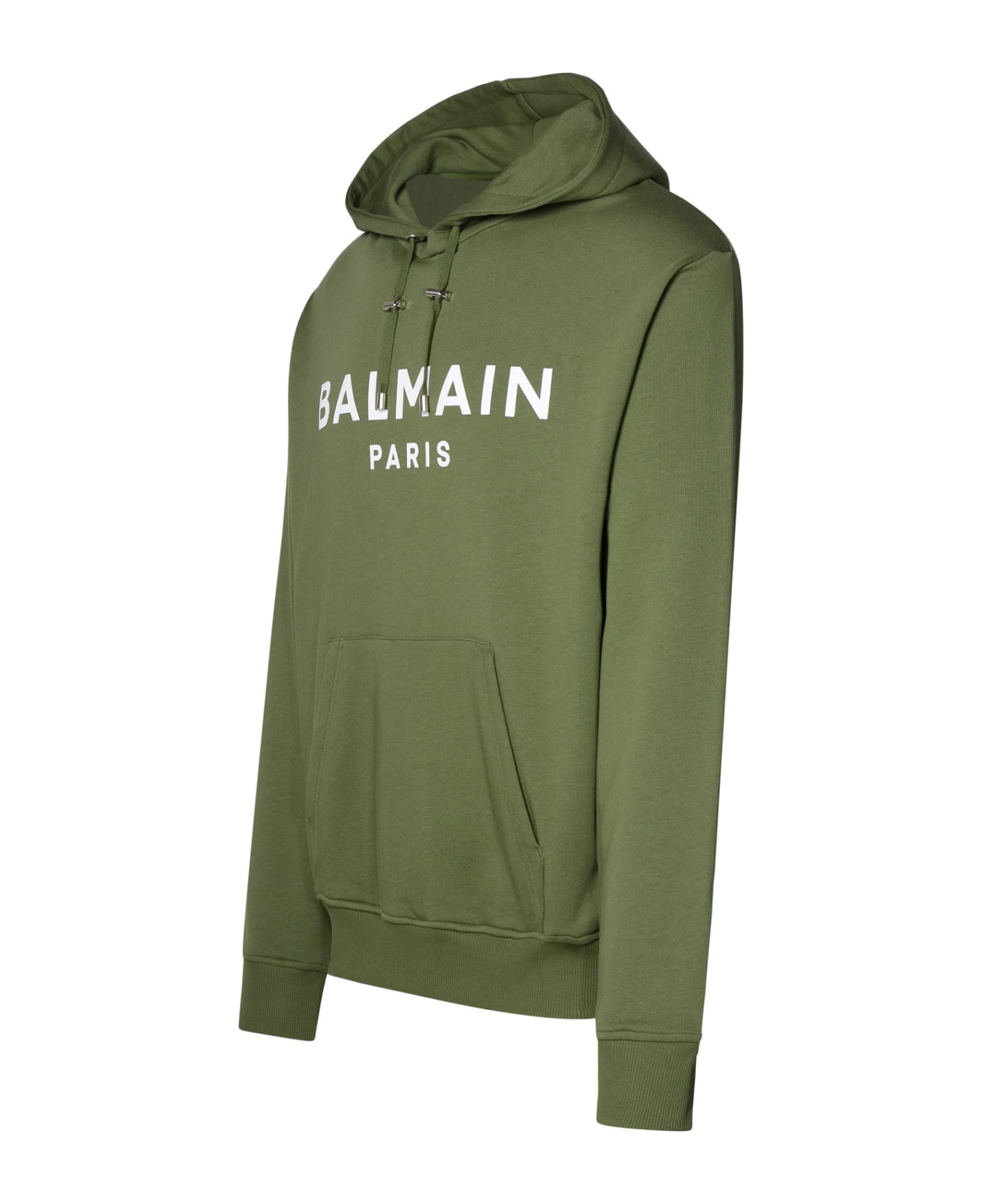 Balmain Green Cotton Sweatshirt - Green