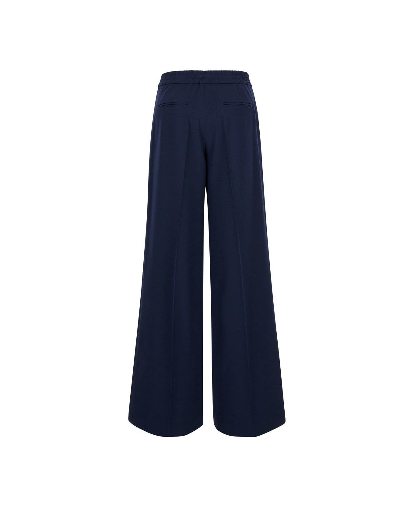 PT Torino Blue Wide Leg Pants In Polyester Woman - Blu ボトムス
