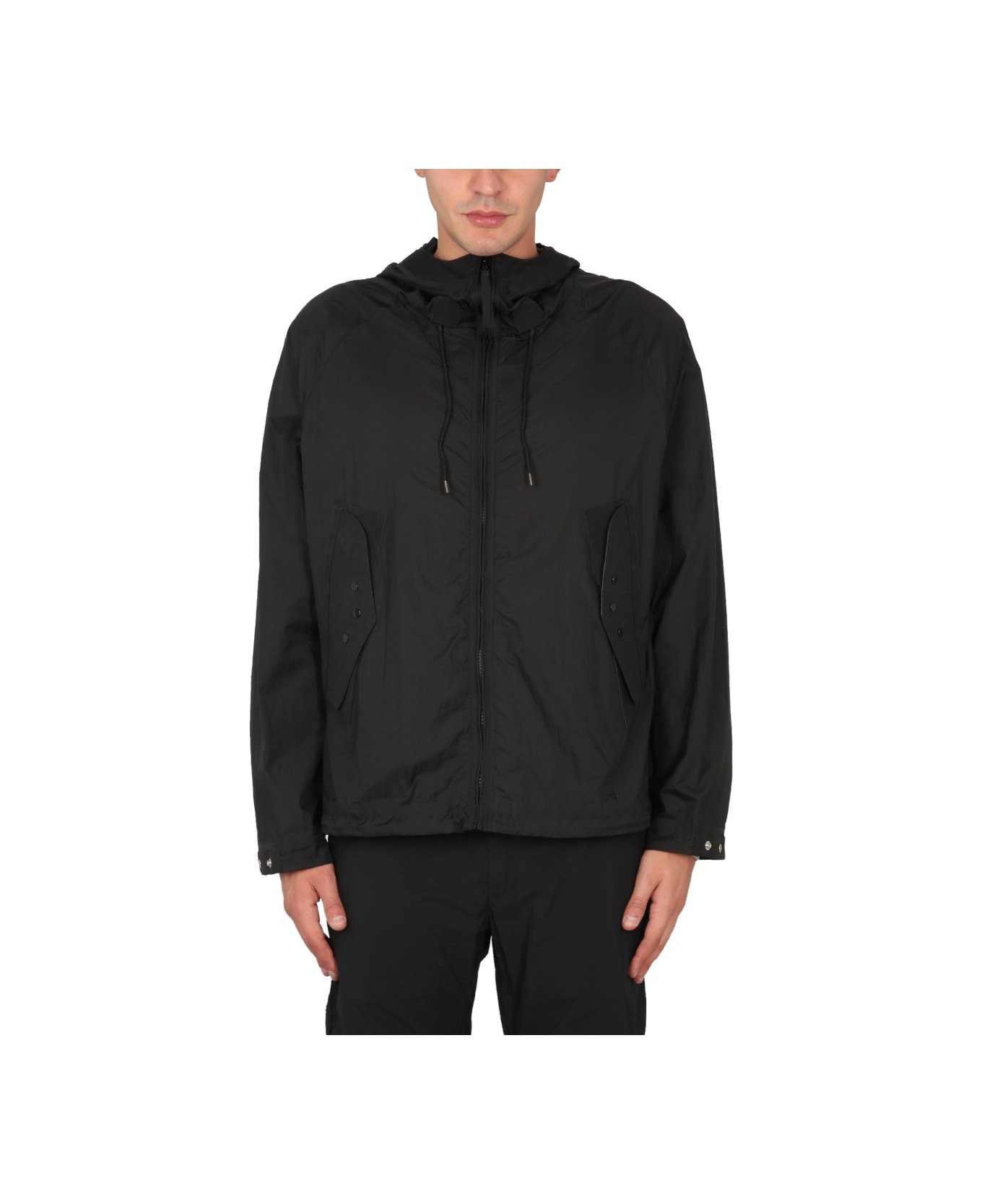 Ten C Parka Short Combo Bonded - BLACK