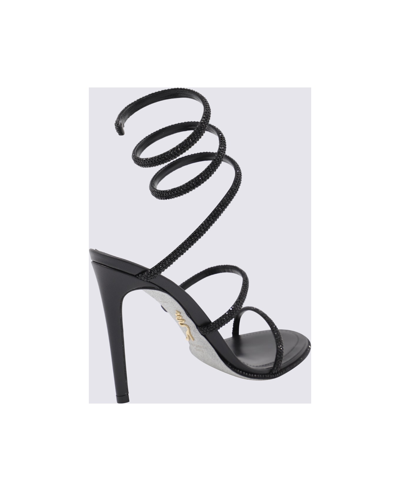 René Caovilla Black Sandals - Black