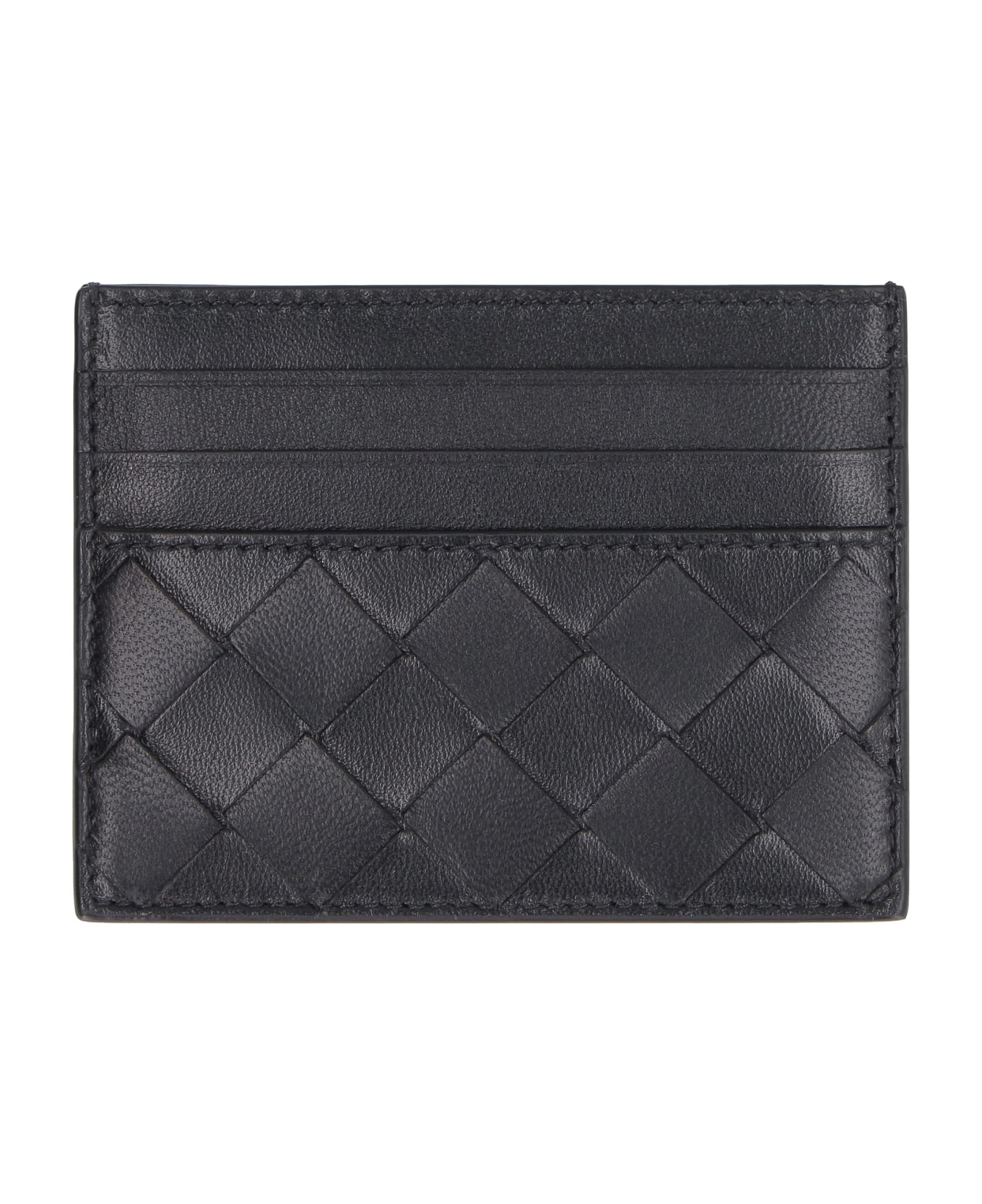 Bottega Veneta Leather Card-holder - Black