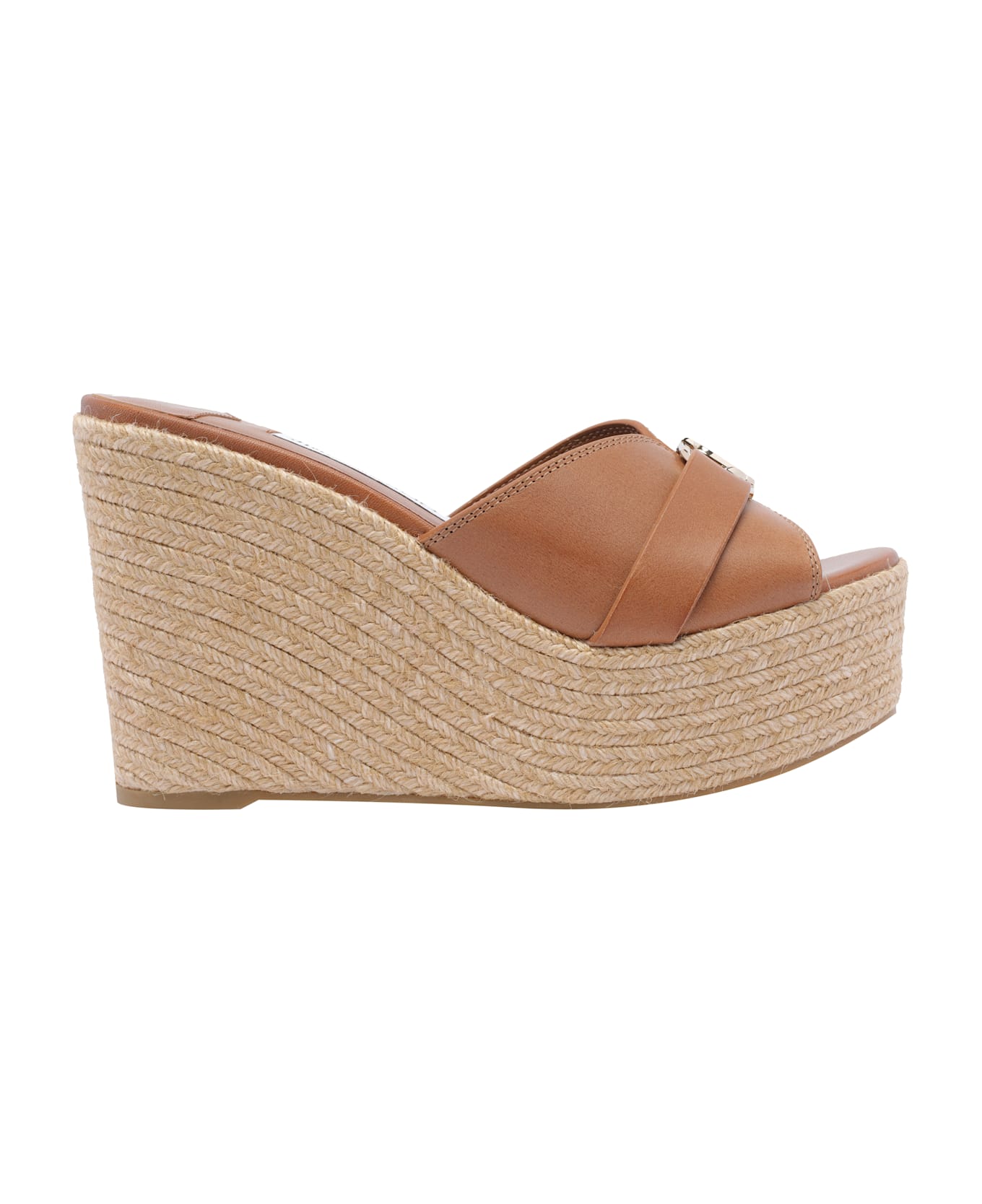 Jimmy Choo Leda Wedge Sandals - Brown