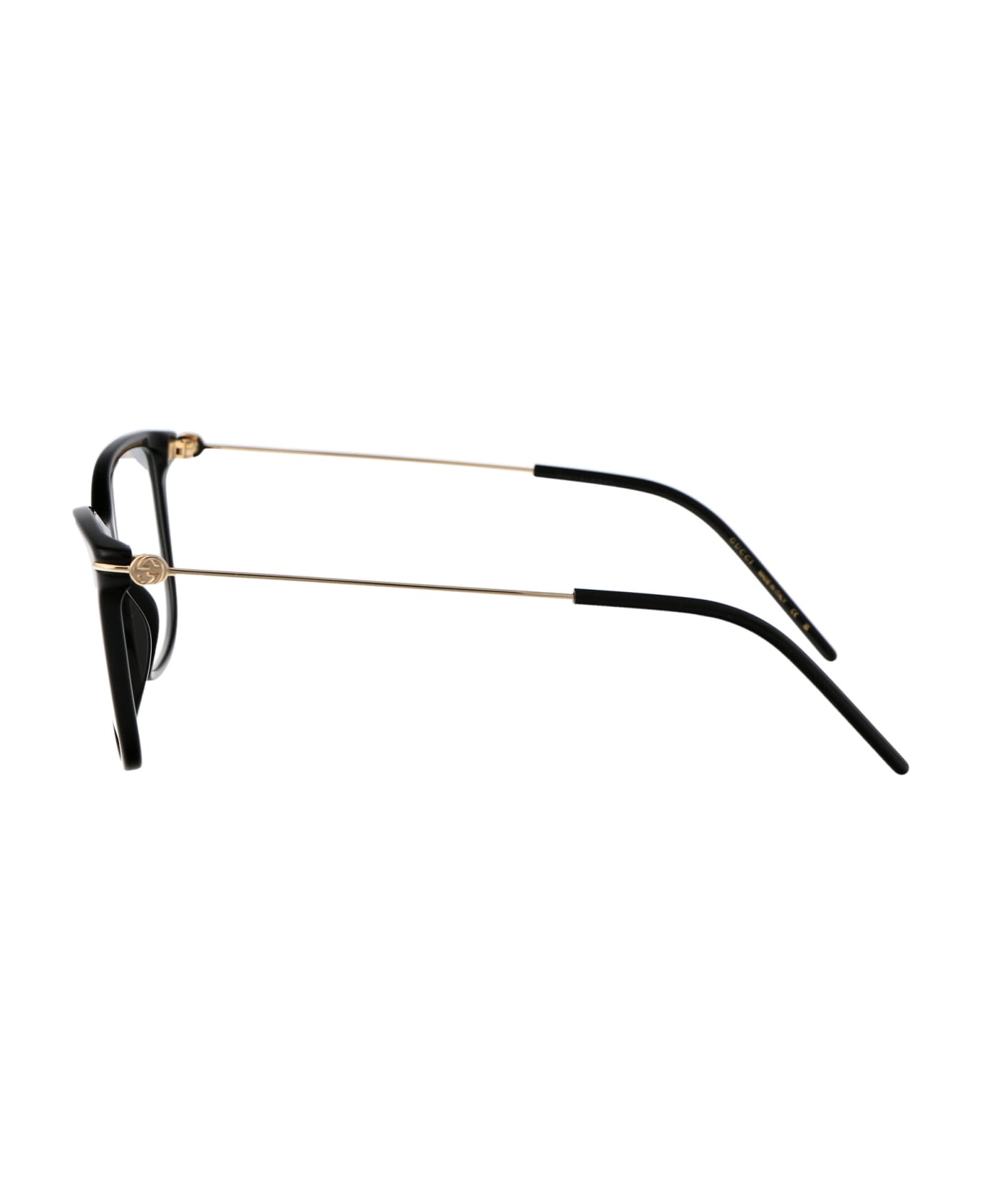 Gucci Eyewear Gg1272o Glasses - 001 BLACK GOLD TRANSPARENT