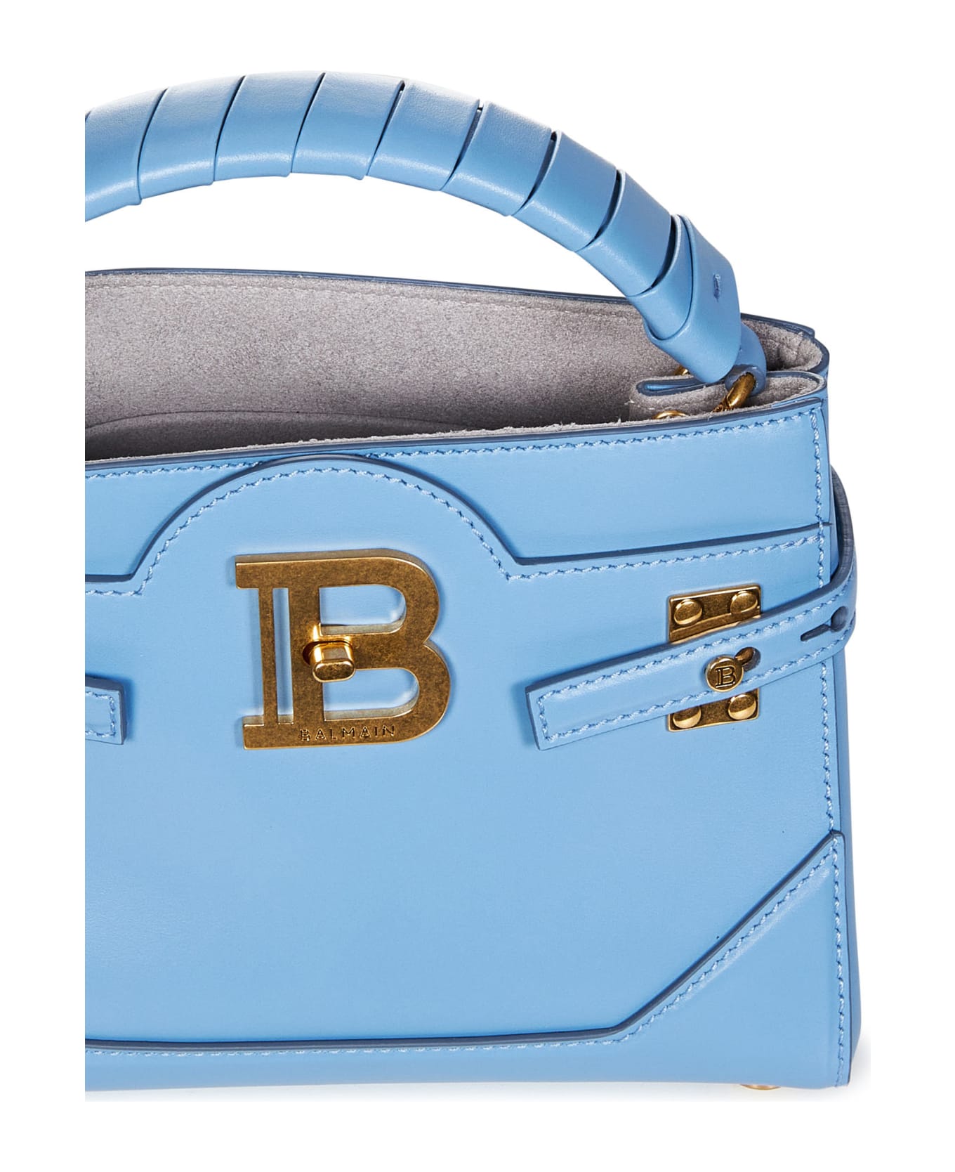 Balmain B-buzz 22 Handbag - Light blue