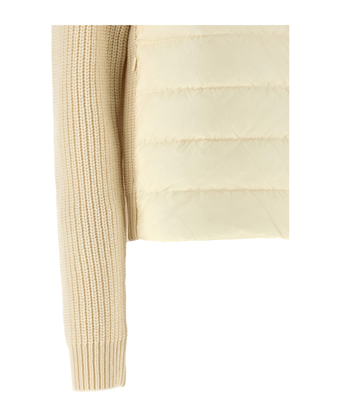 Moncler Padded Cardigan - White