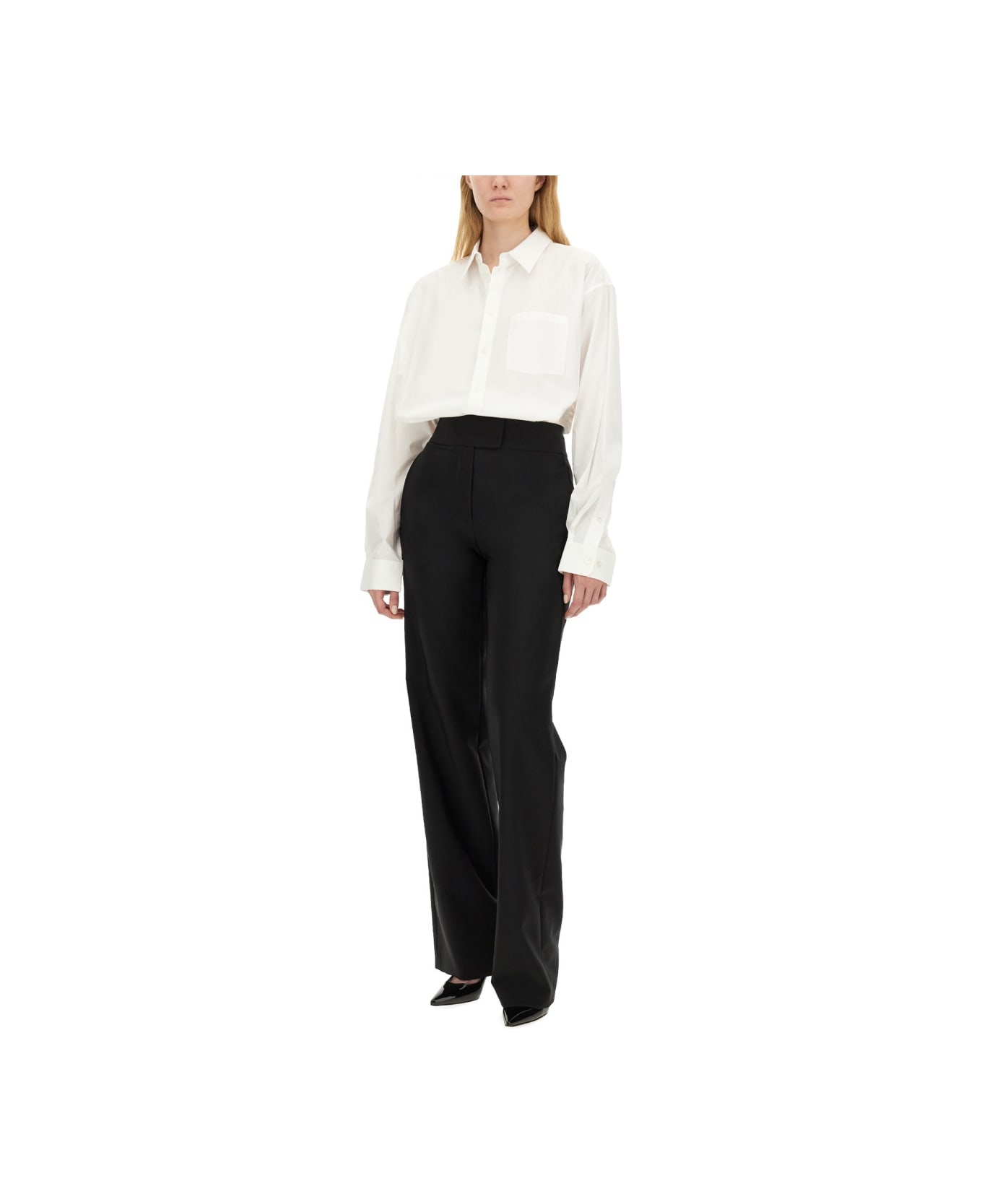 Helmut Lang Oversized Shirt - WHITE