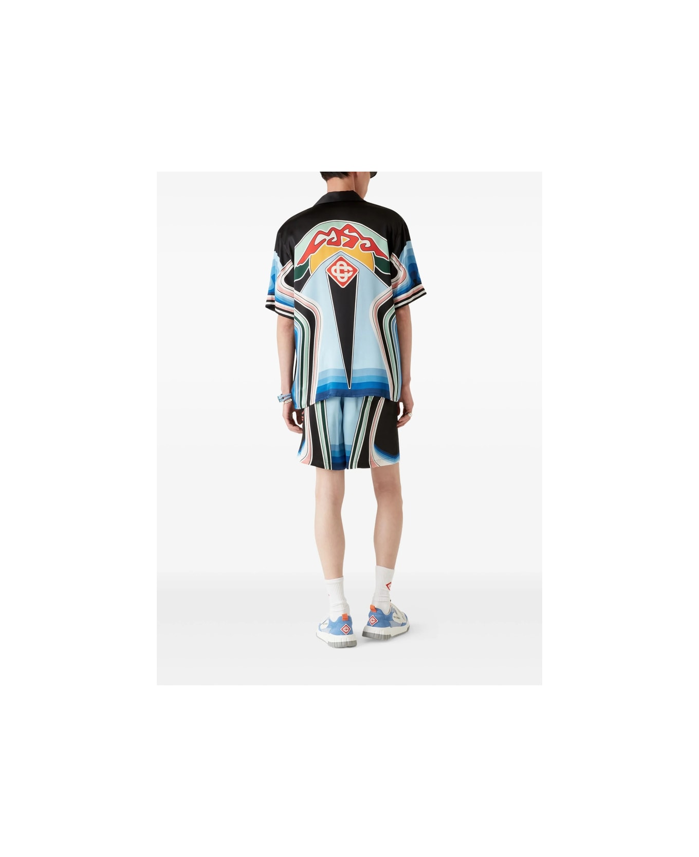 Casablanca Shirt - BLUE/BLACK