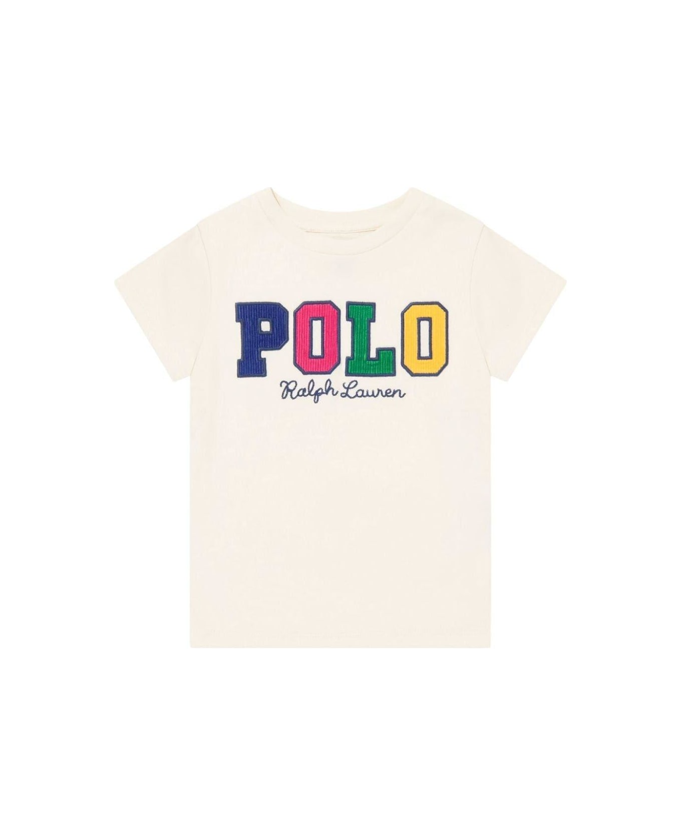 Ralph Lauren Logo Printed Crewneck T-shirt - White