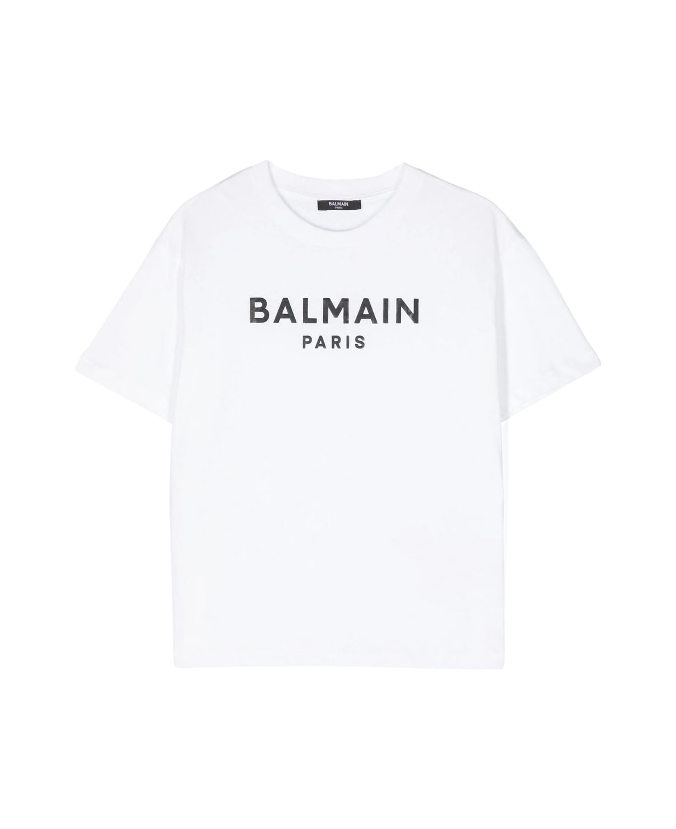 Balmain T Shirt - polo all over print joggers with side stripes
